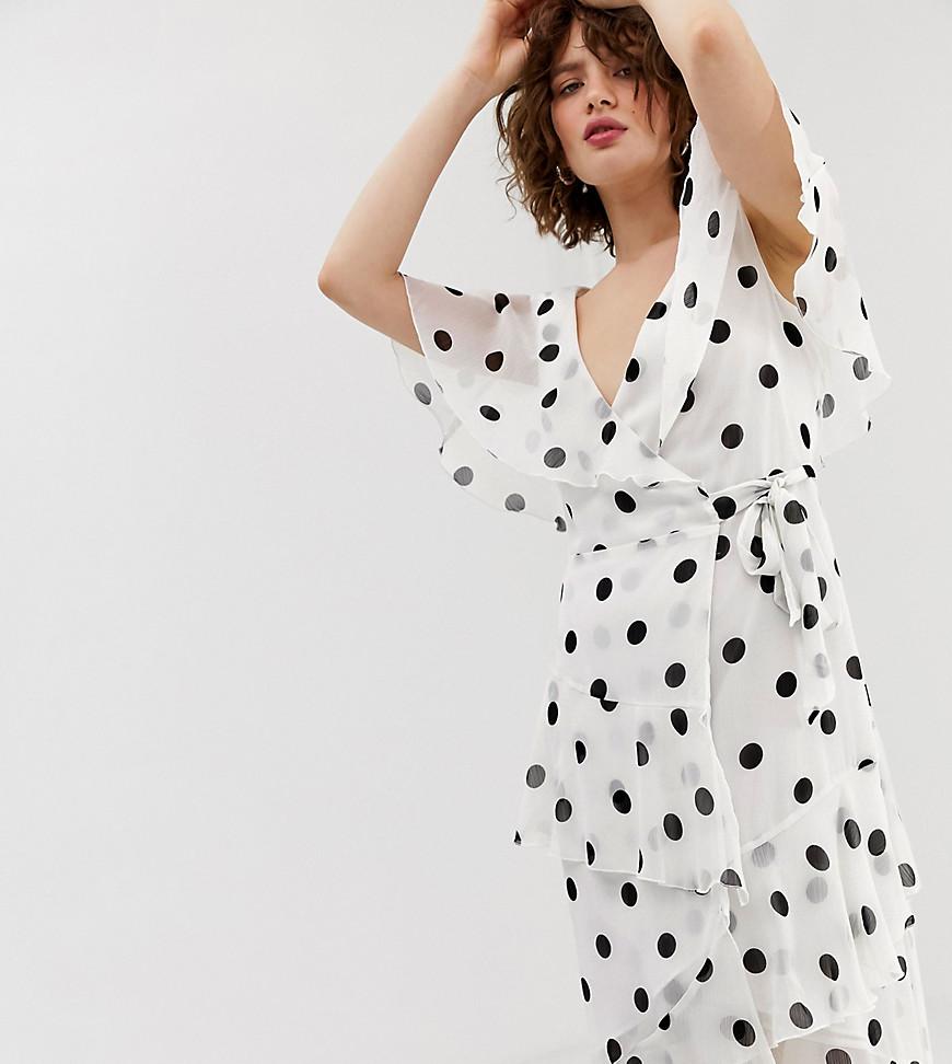 Warehouse White Polka Dot Dress Hotsell 