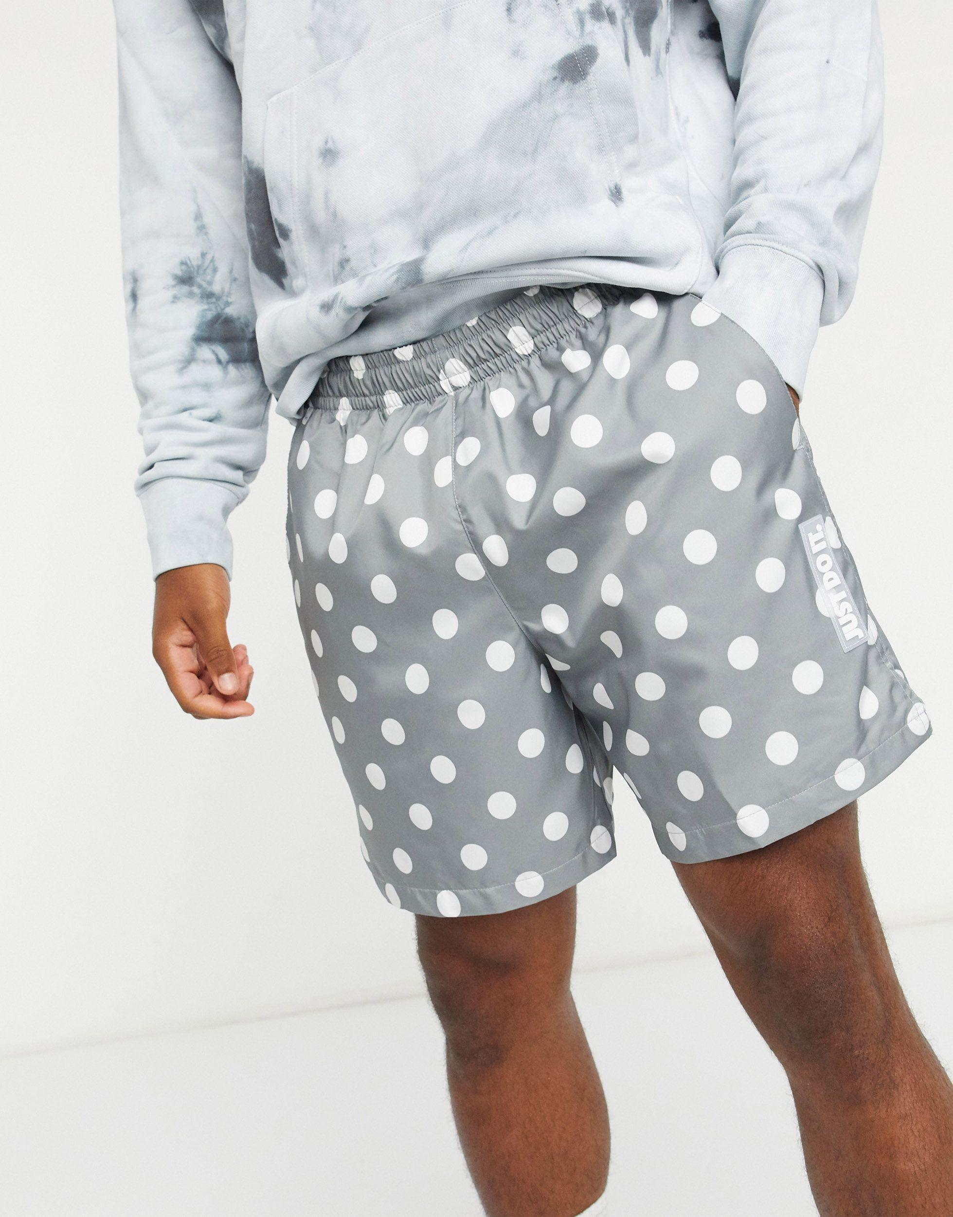 Nike Just Do It Polka-dot Print in Grey (Gray) for Men - Lyst
