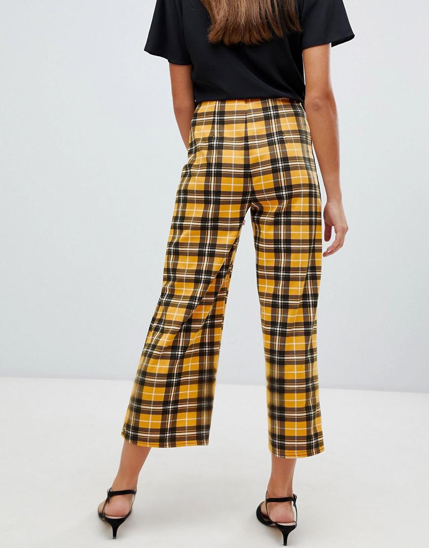 yellow crop pants