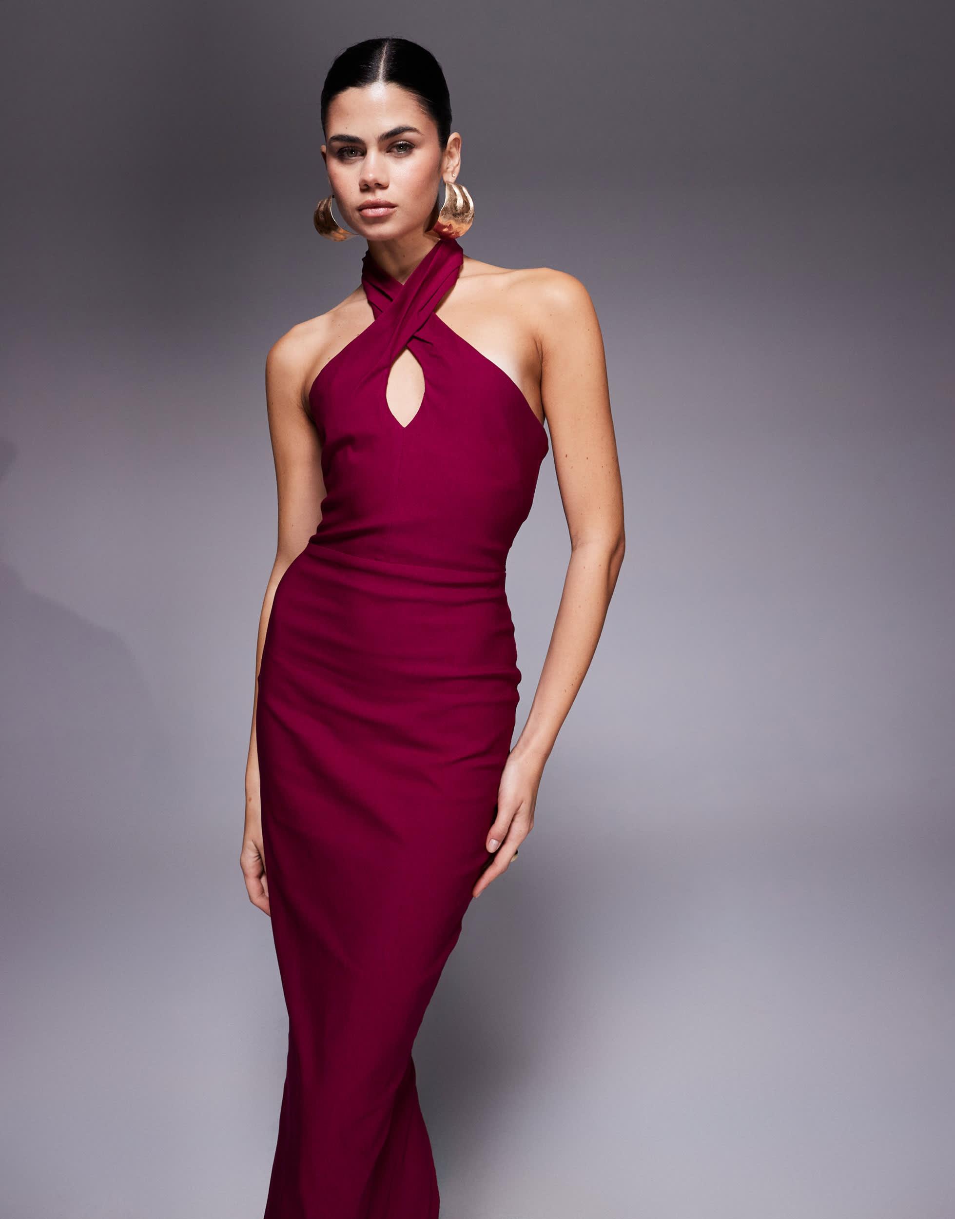 vesper purple dress Lilac Sequin Shoulder Dress Vesper One Shoulder Ombre Sequin Midaxi Dress With Cut Out In Lilac-