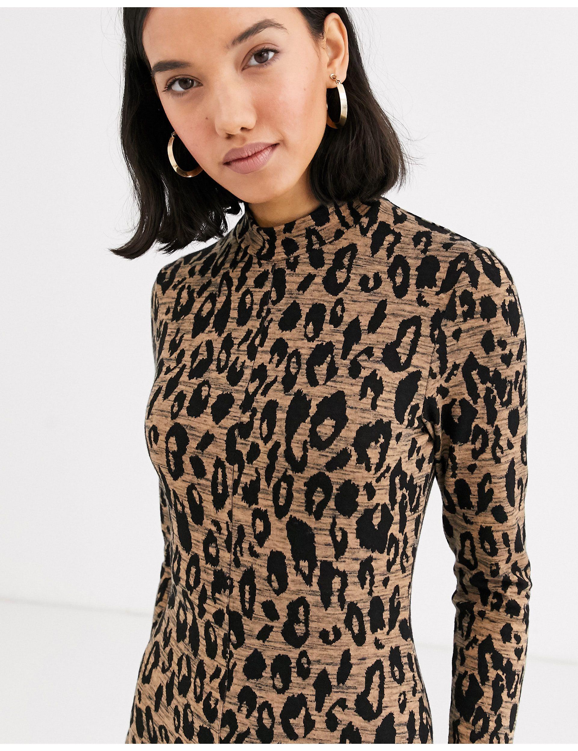 Whistles animal jersey dress Outlet