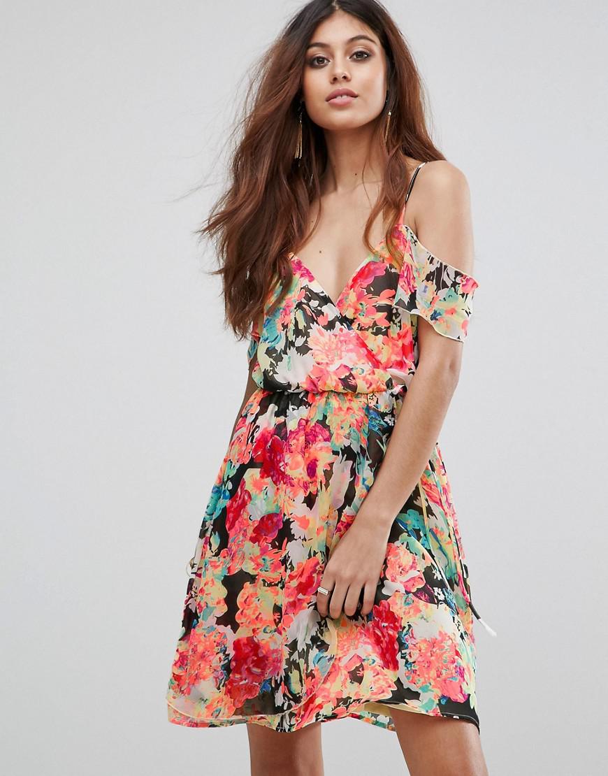 cold shoulder mini dress
