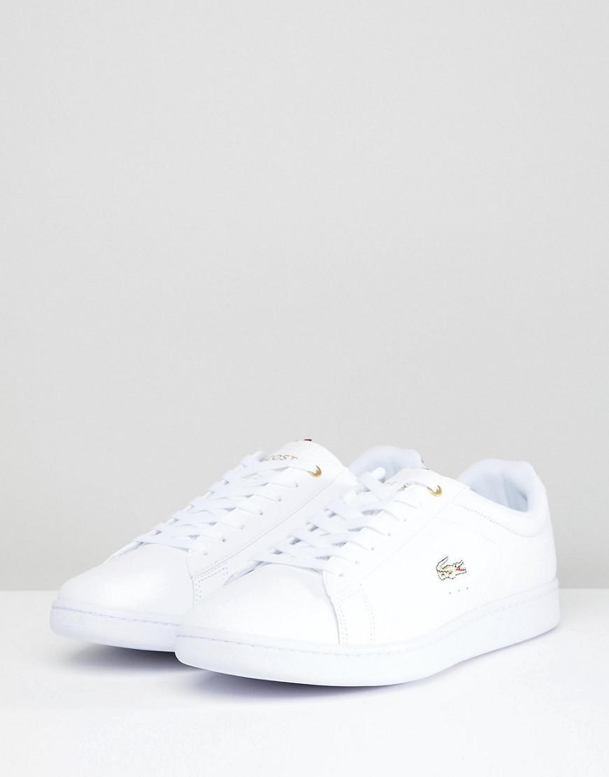 lacoste shoes with gold logo