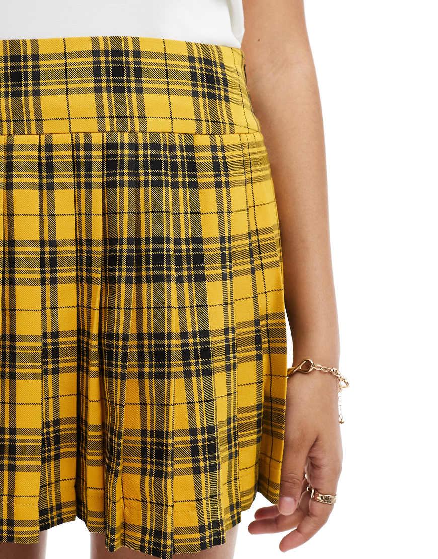 Co Ord Yellow Checkered Skirt And Blazer River Island Co-ord