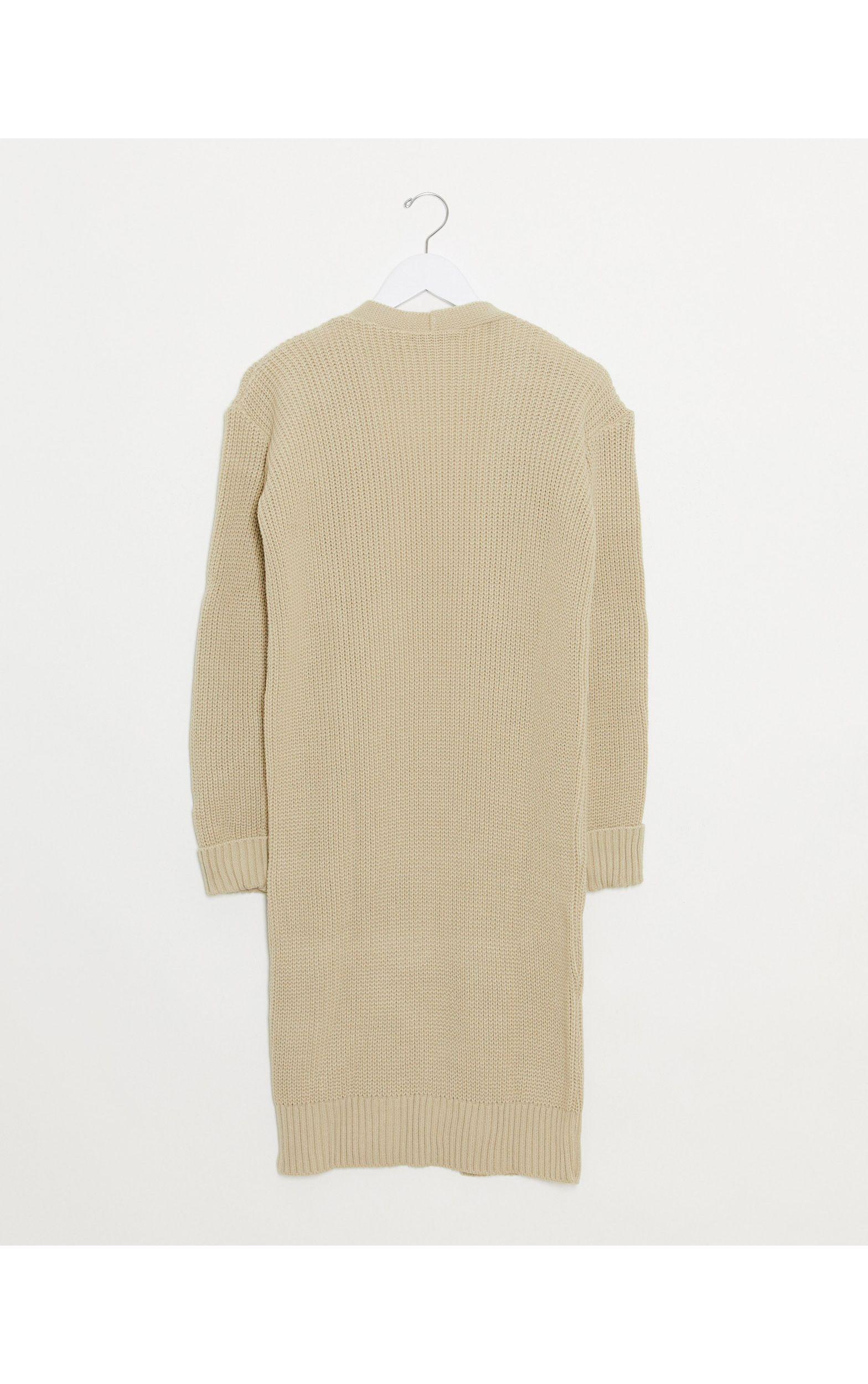 missguided longline cardigan