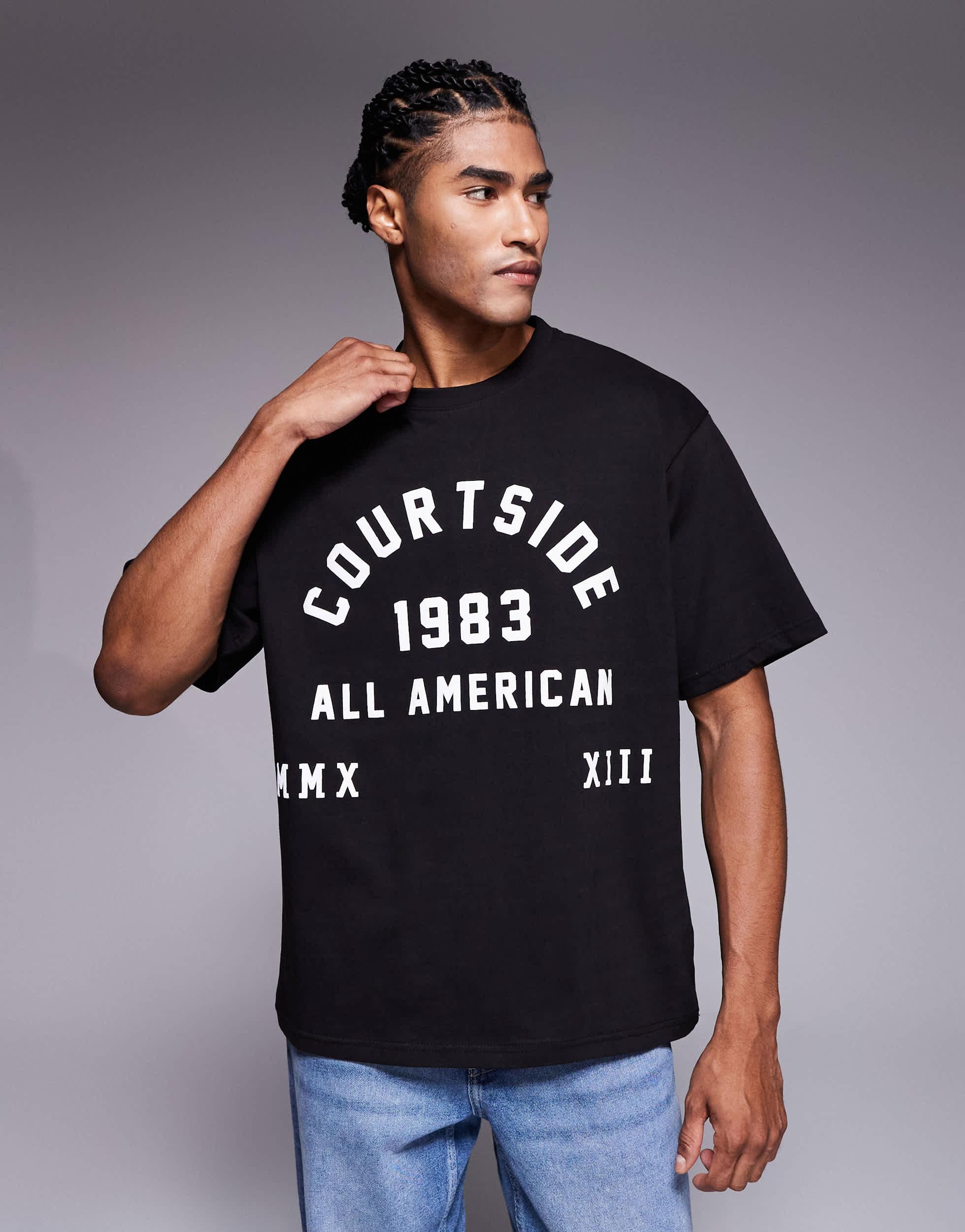 Courtside Oversized T-Shirt in Gray for Men | Lyst