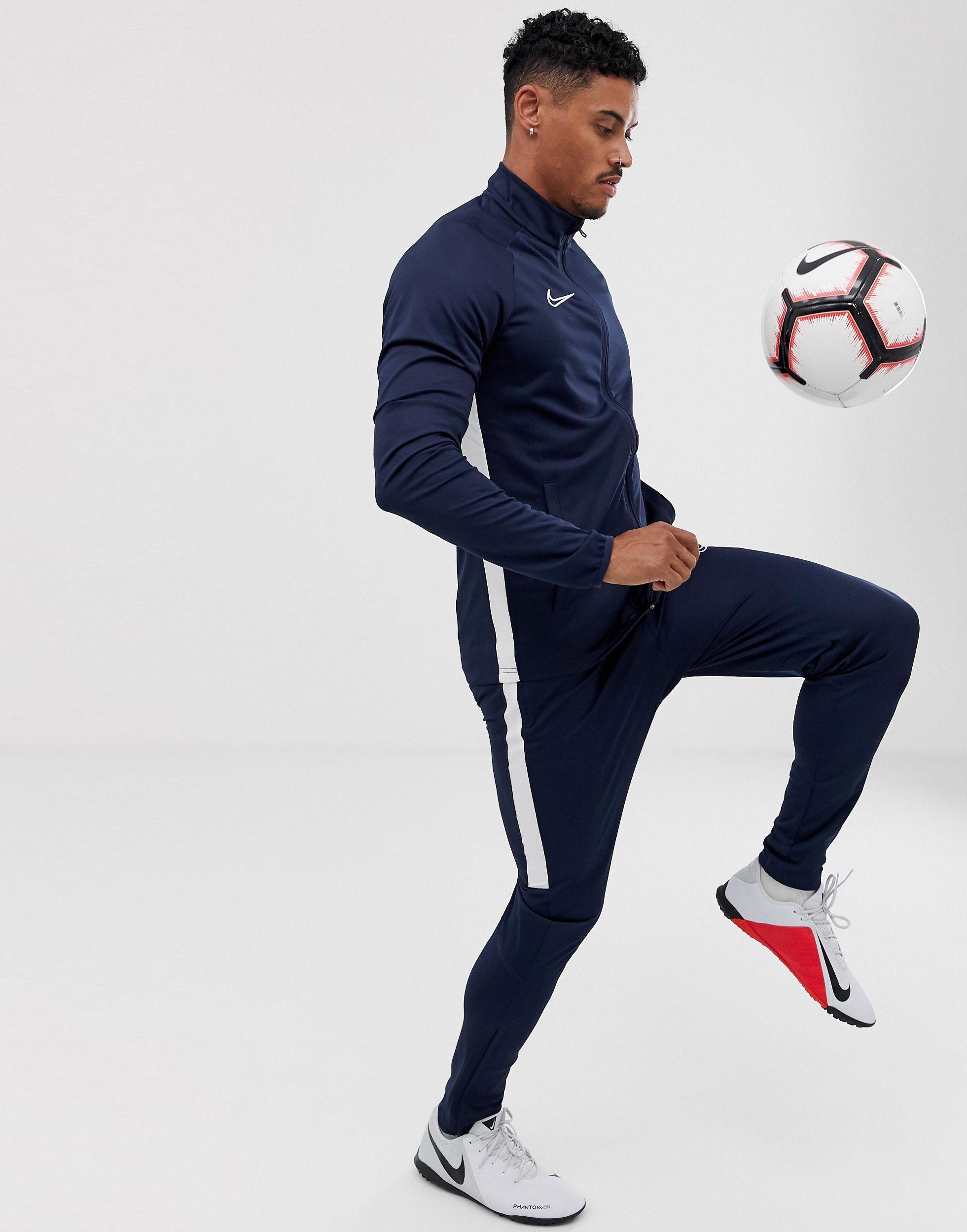Nike Football Synthetic Academy Tracksuit in Navy (Blue) for Men | Lyst UK