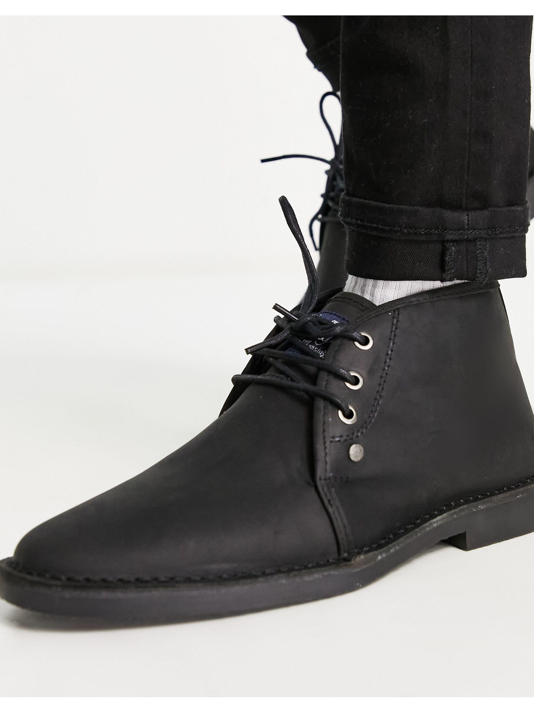 Original Penguin Leather Wide Fit 