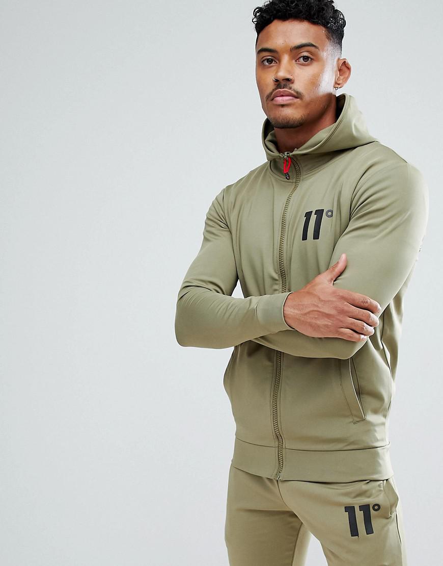 11 degrees khaki hoodie