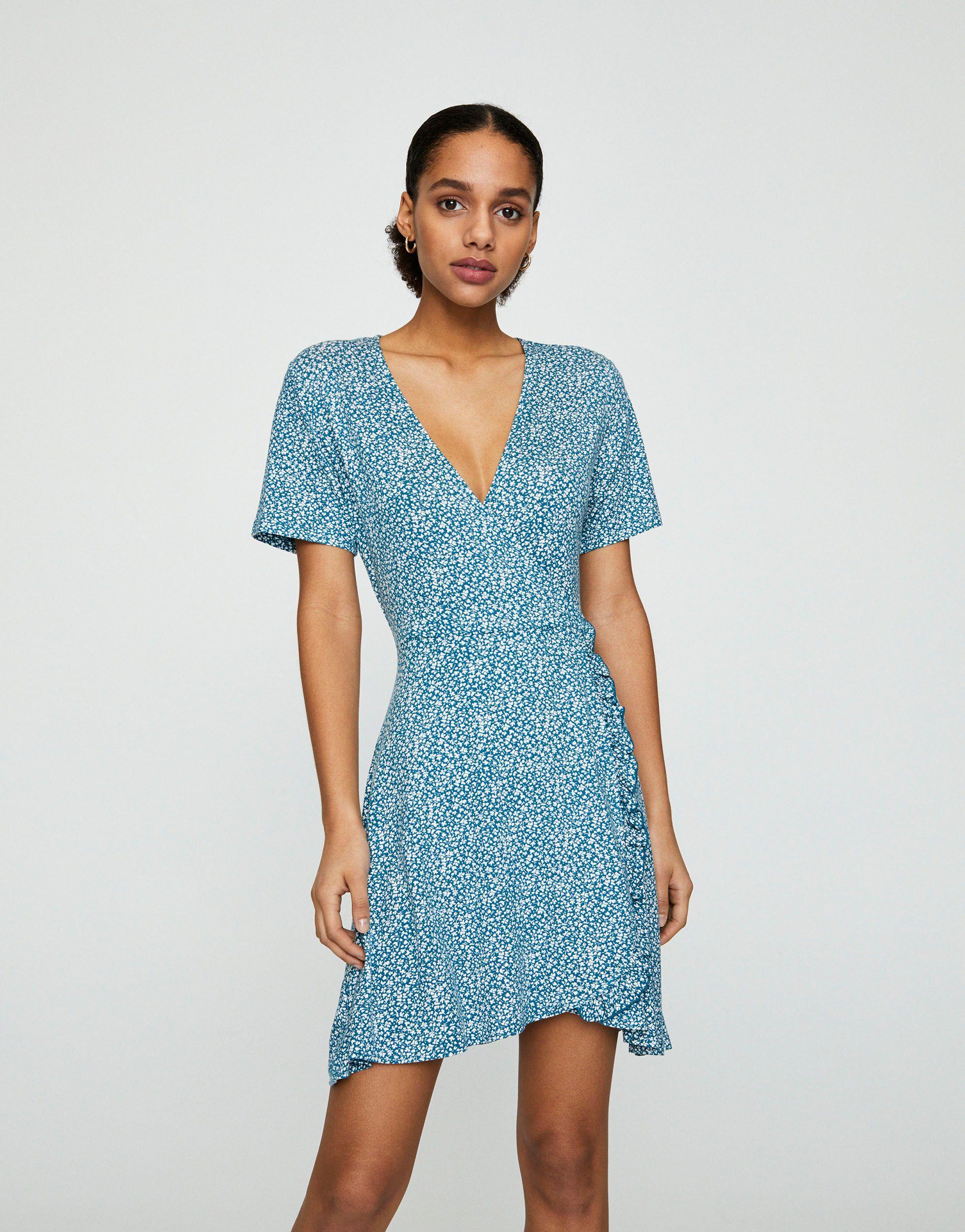 pull and bear wrap dress