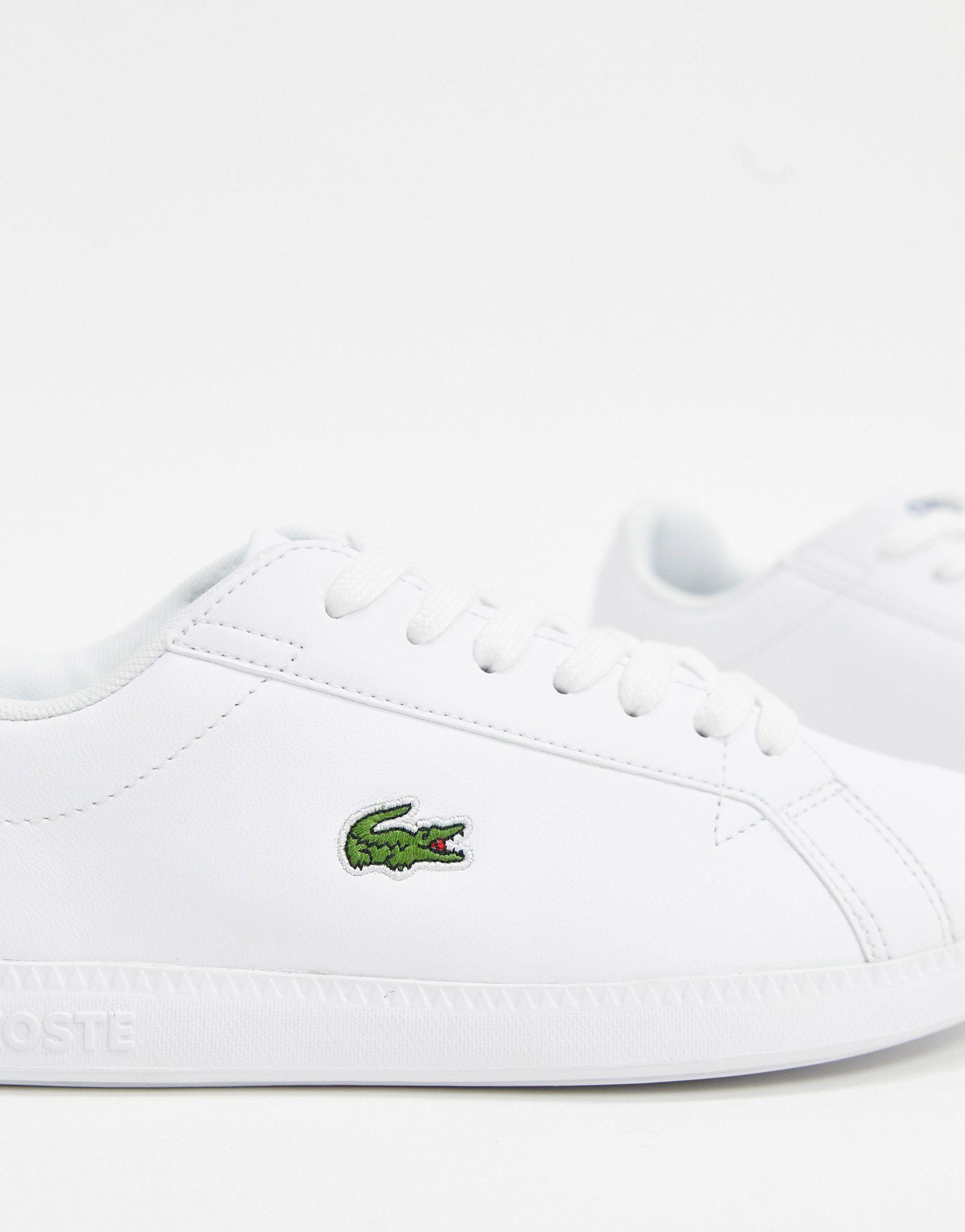komedie Hula hop Standard Lacoste Graduate Bl 1 Leather Trainers in White | Lyst
