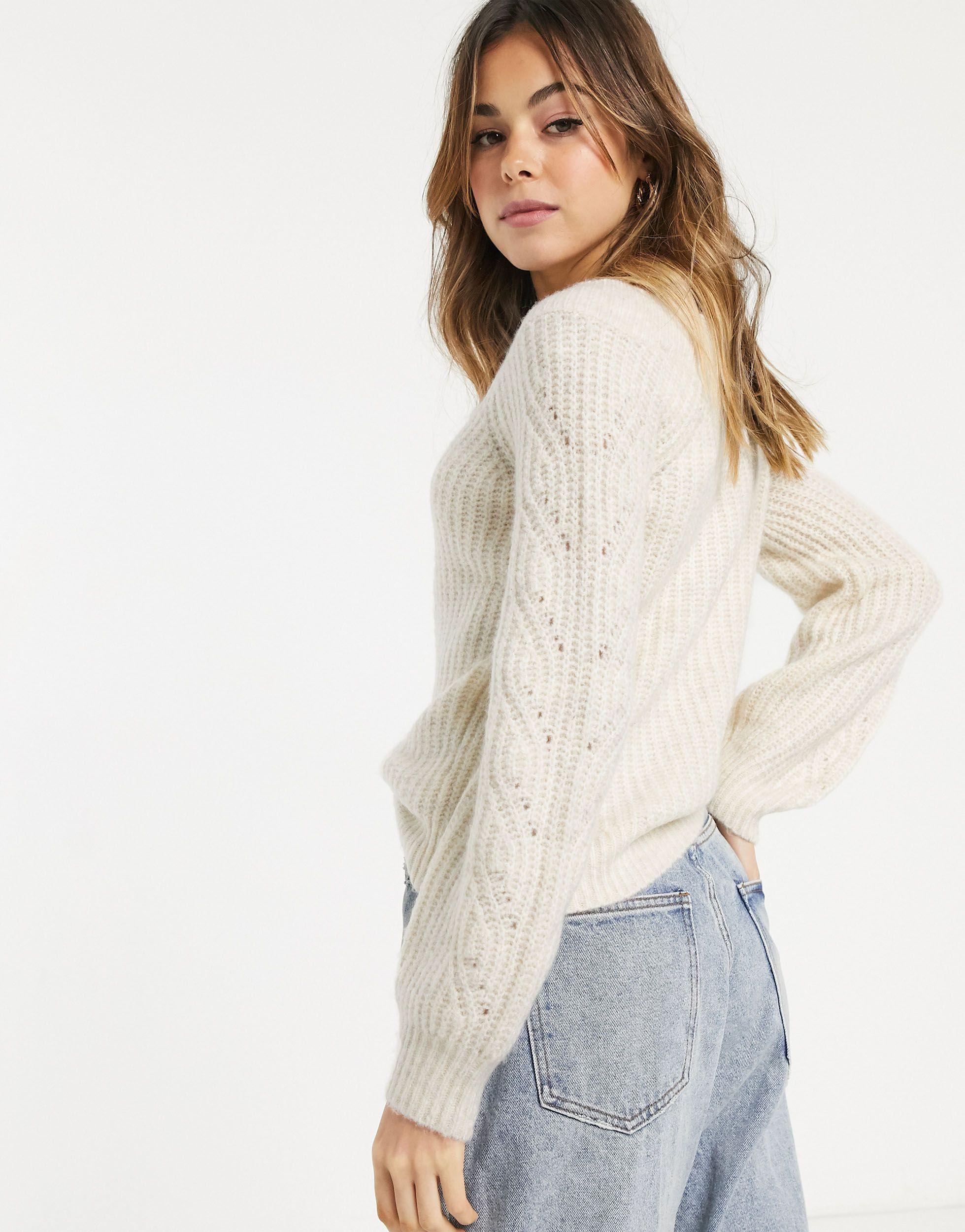 abercrombie cable knit sweater