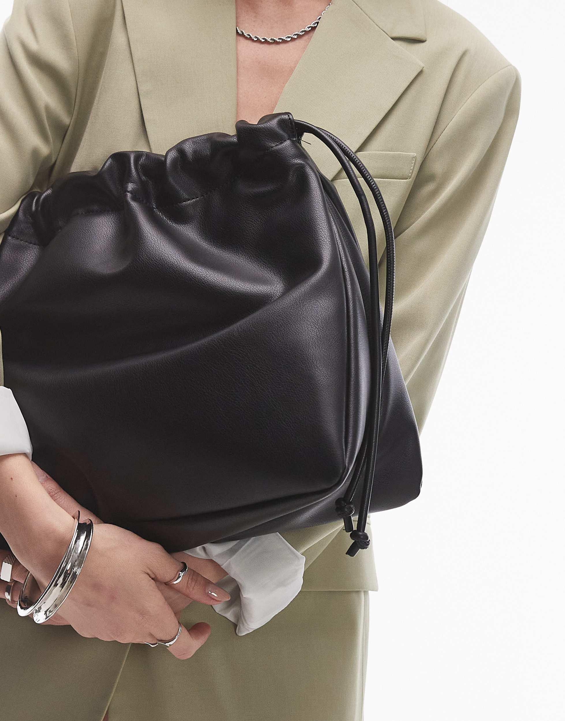 Black clutch bag topshop deals