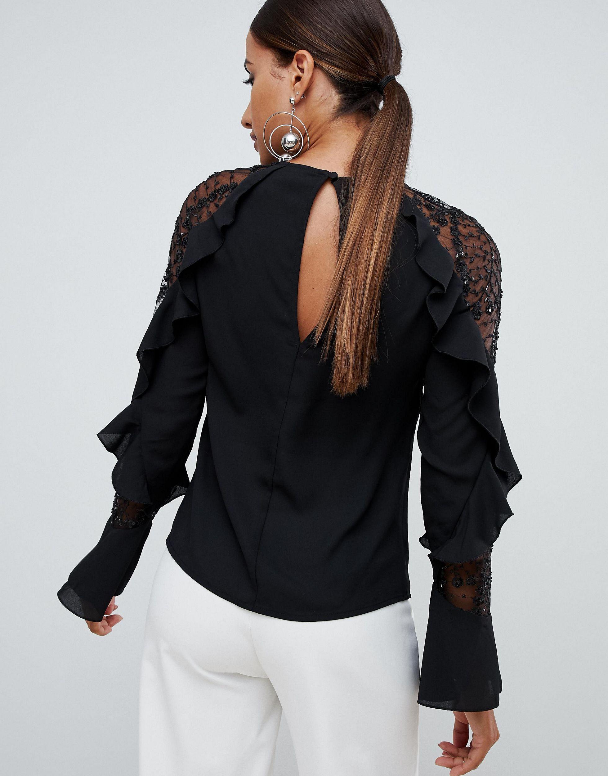 lipsy sequin tops
