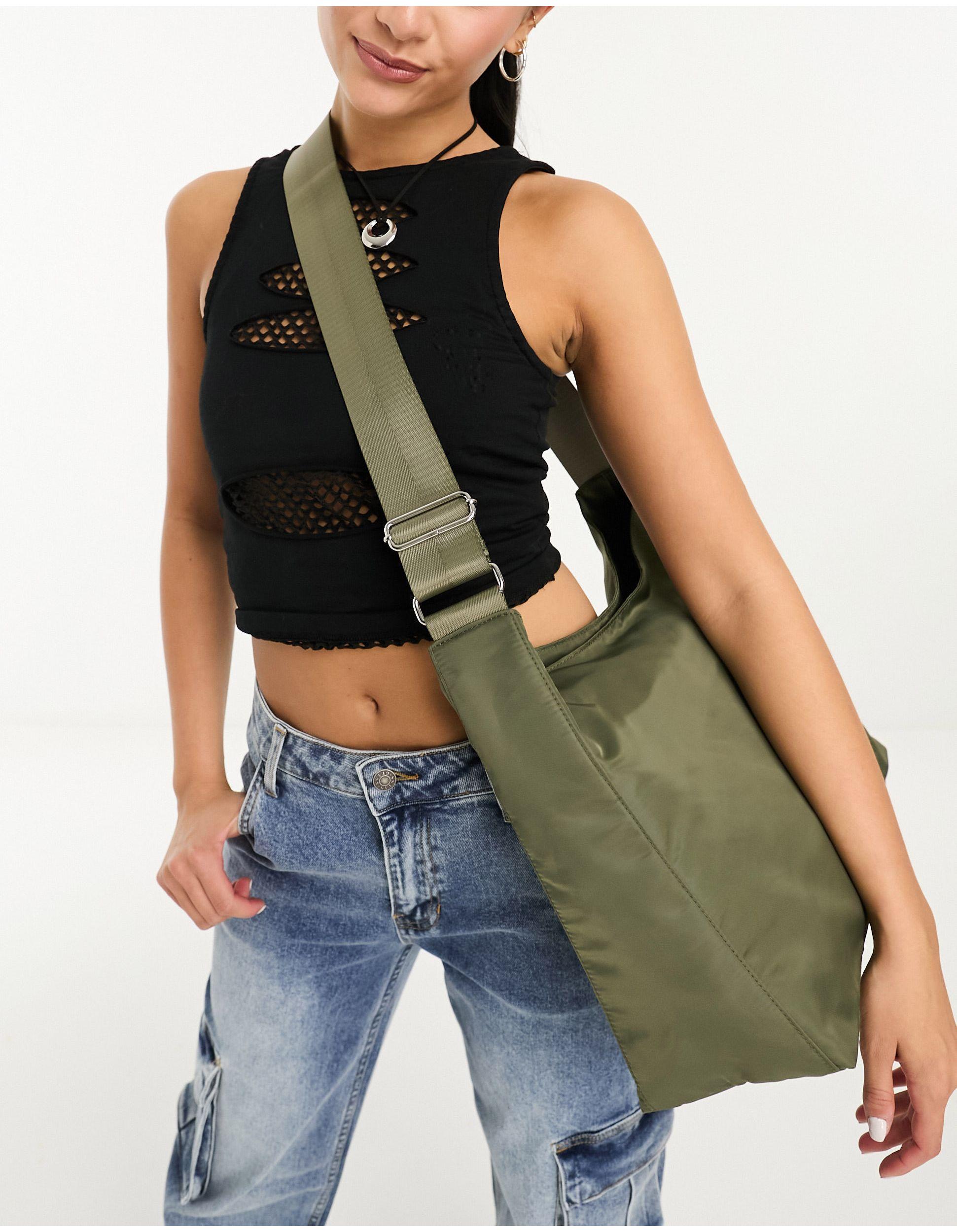 Weekday Carry Oversized Shoulder Bag in Green Lyst