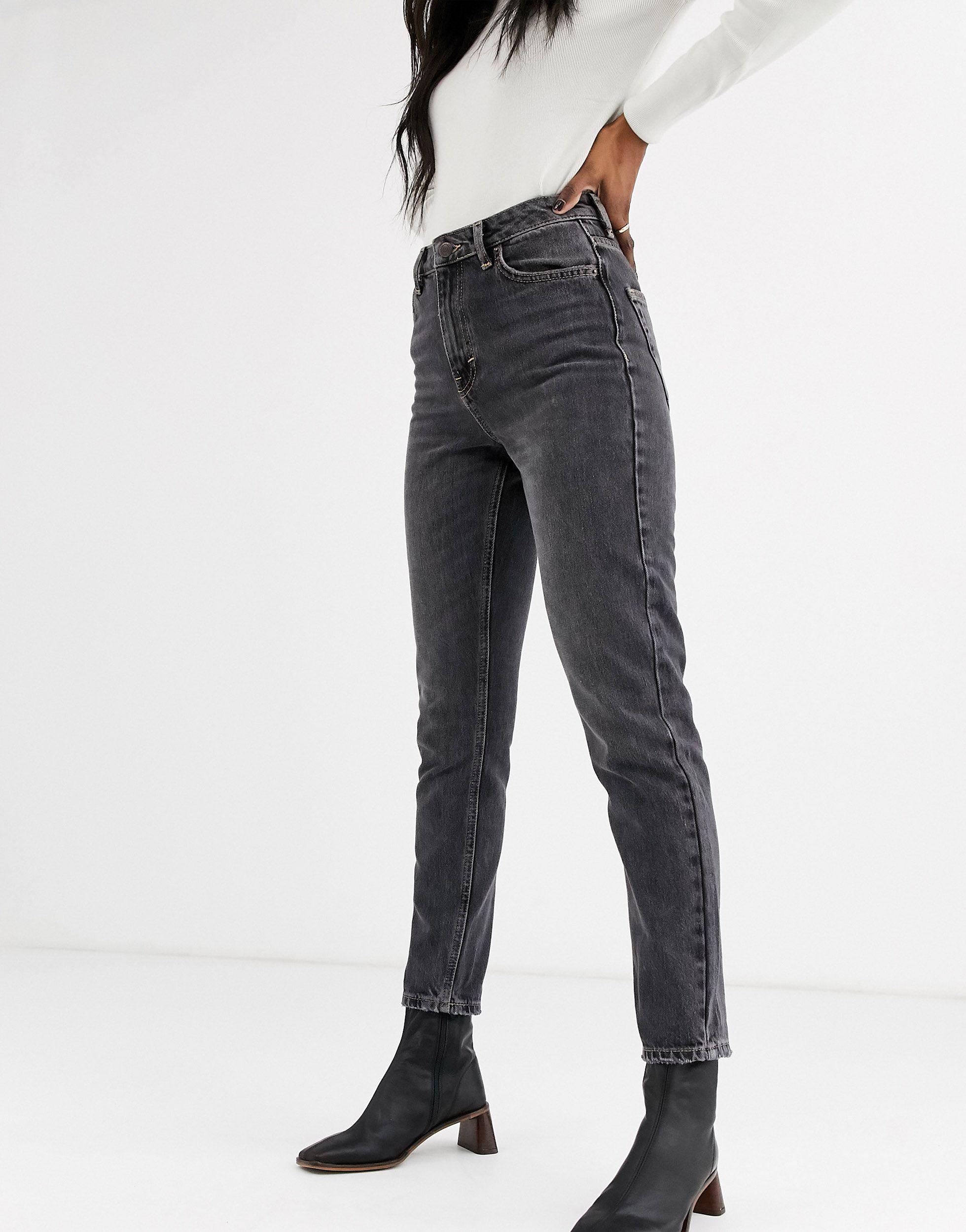 Denim Mom Jeans in Black Lyst