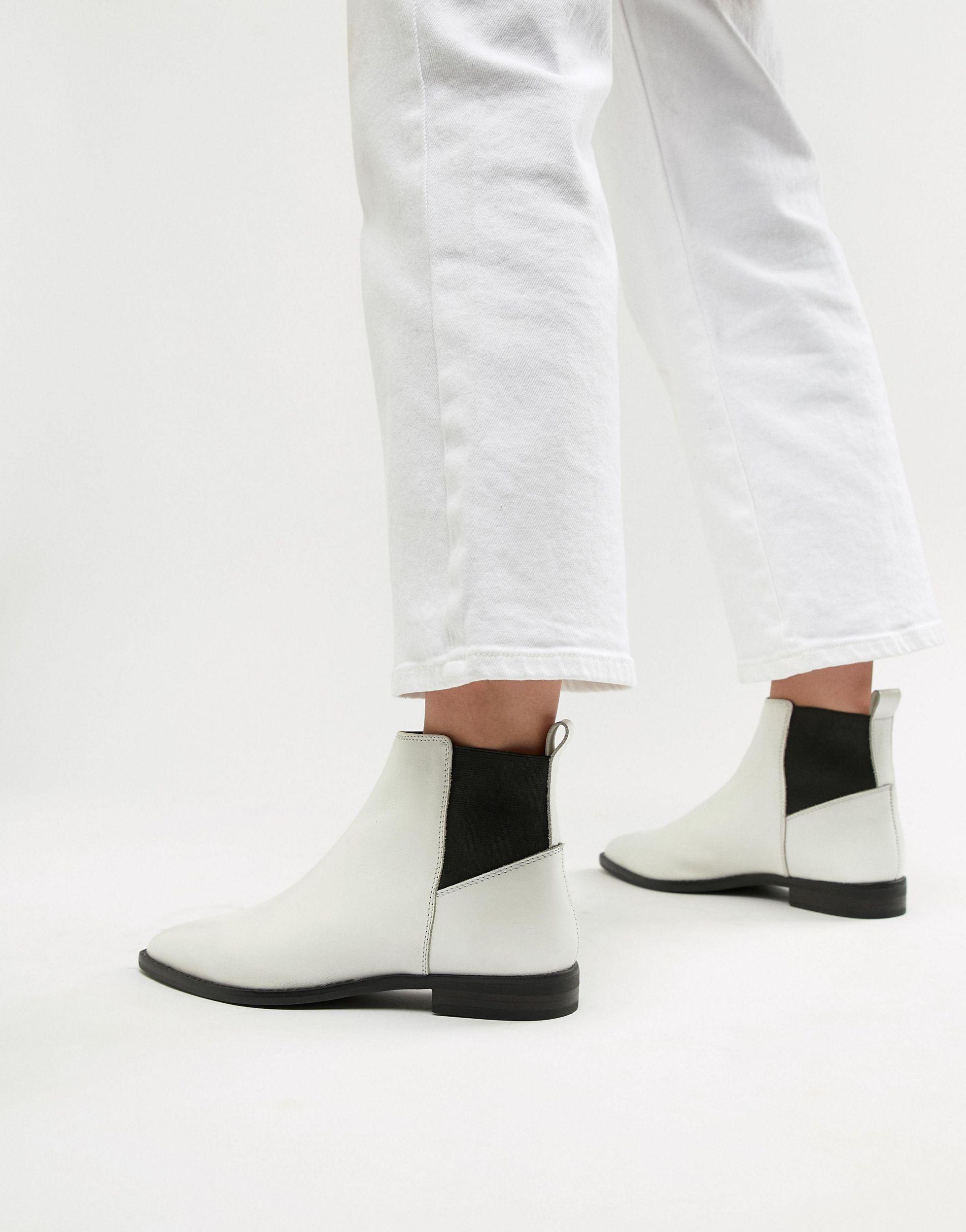 asos design atom leather chelsea boots