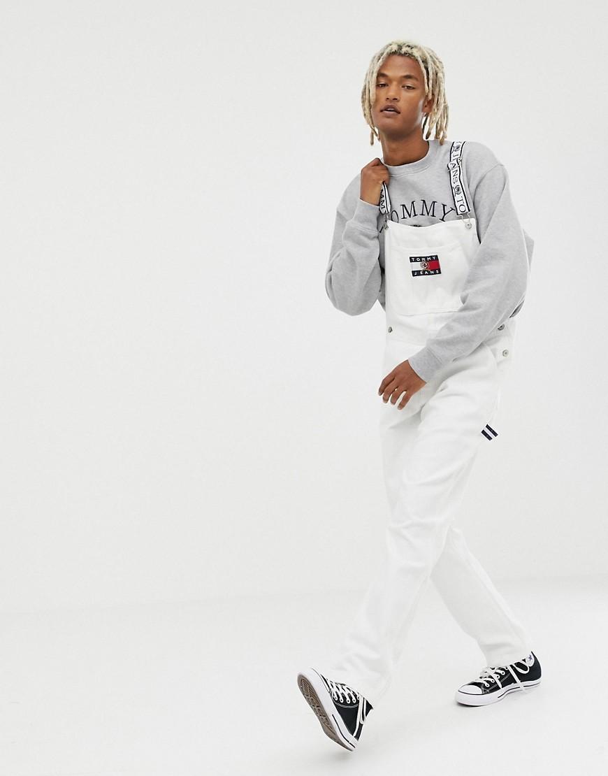 Tommy Hilfiger Denim 6.0 Limited Capsule Carpenter Overalls With Crest Flag  Logo In White for Men | Lyst UK