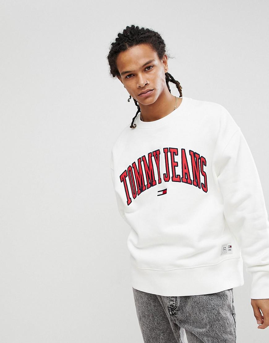 tommy jeans white jumper