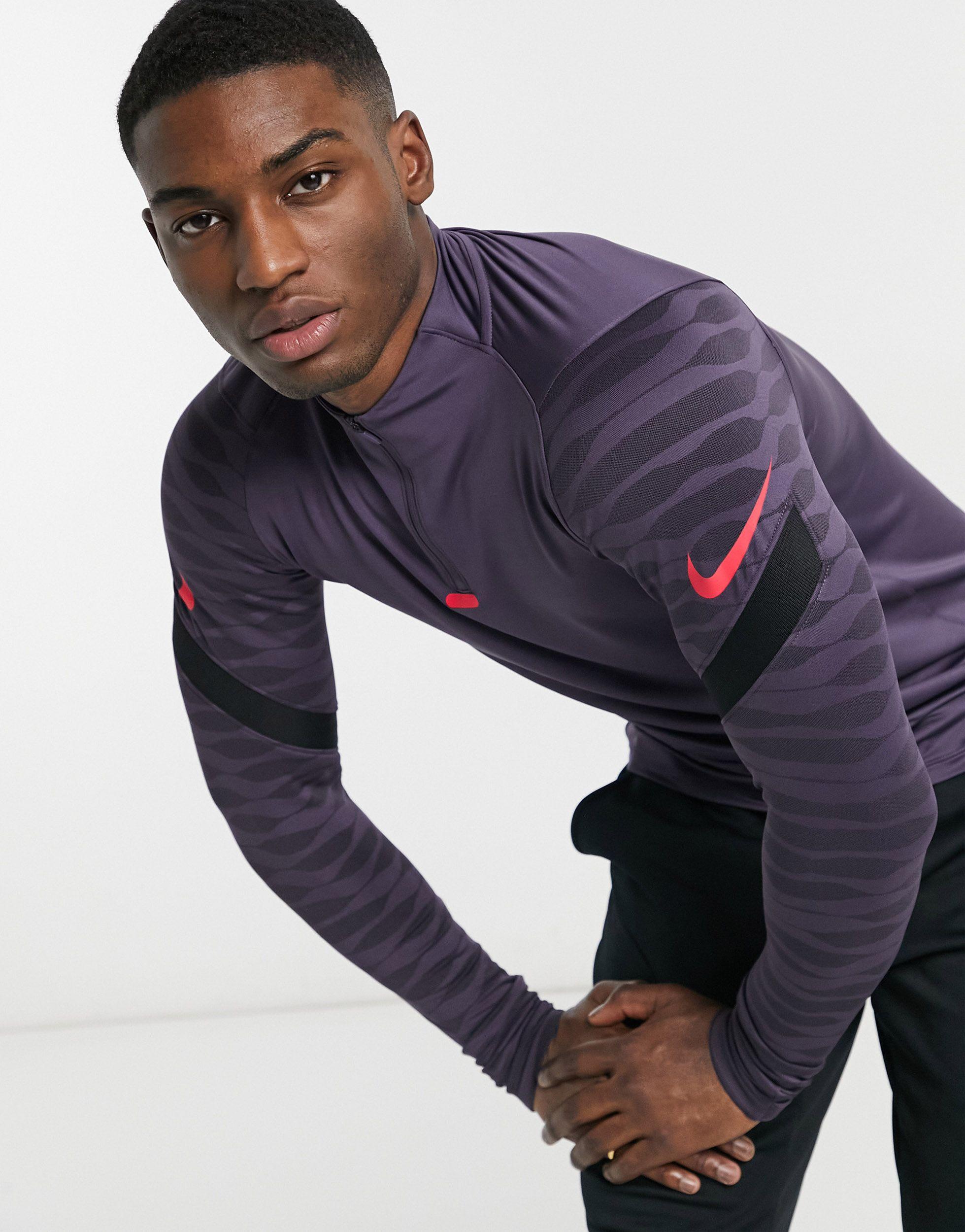 Nike Football Strike Drill Top in Purple for Men Lyst UK