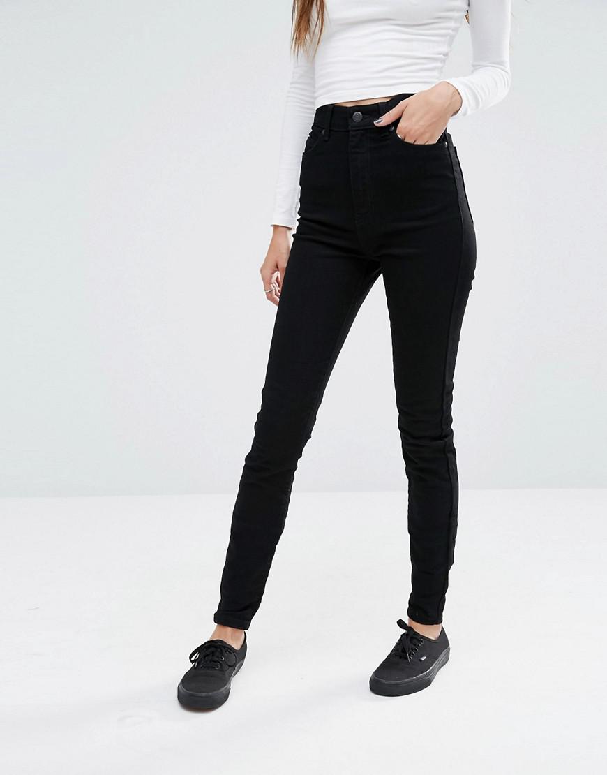 Dr. Denim Denim Zoe Sky High Waist Eco Skinny Jeans in Black - Lyst
