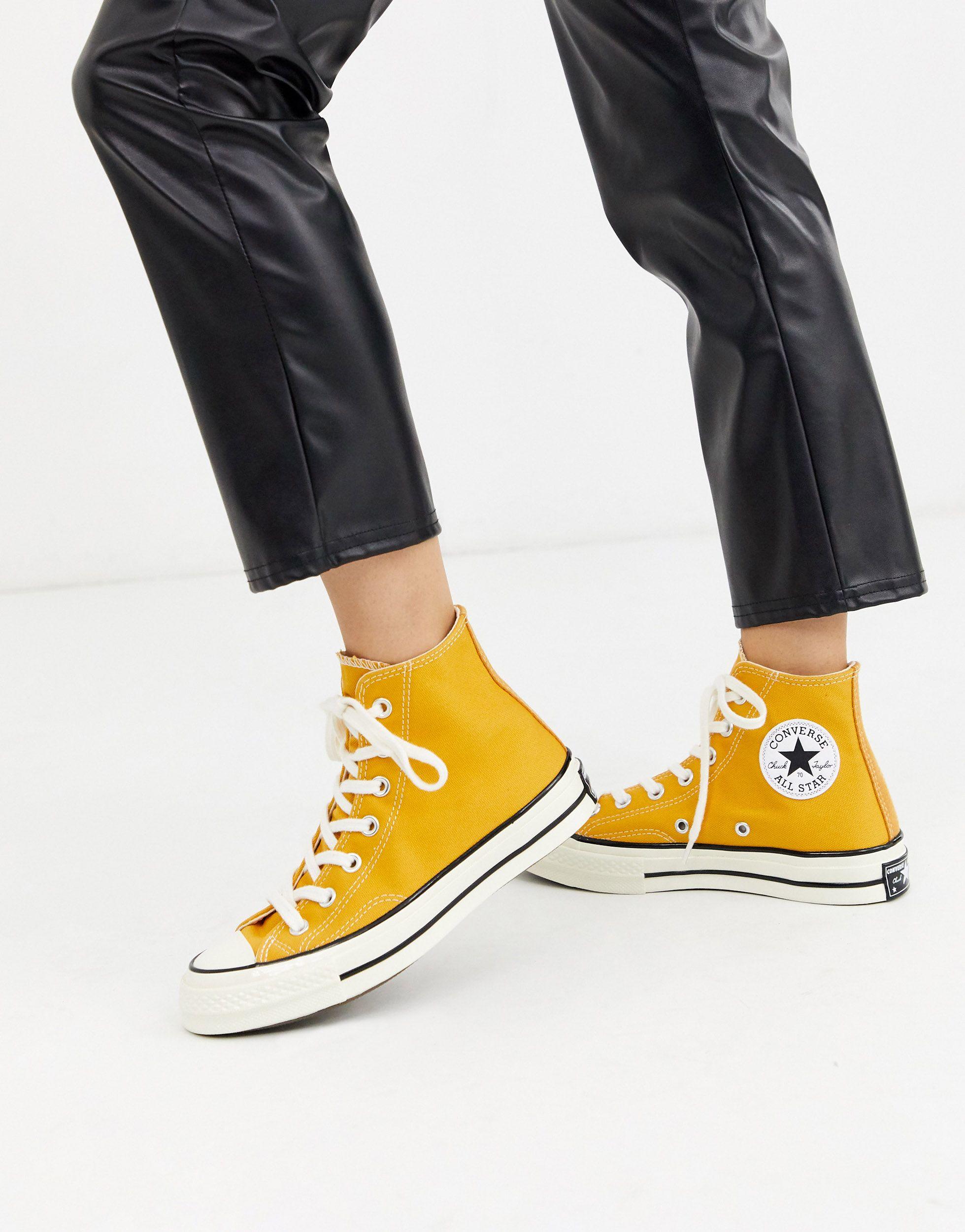Converse Chuck '70 Hi Sunflower Trainers in Yellow - Lyst