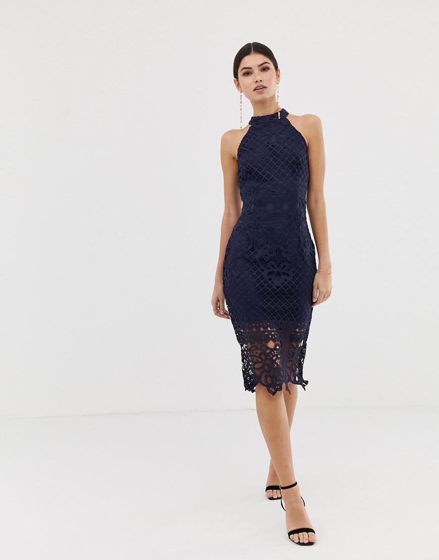 girl in mind navy dress