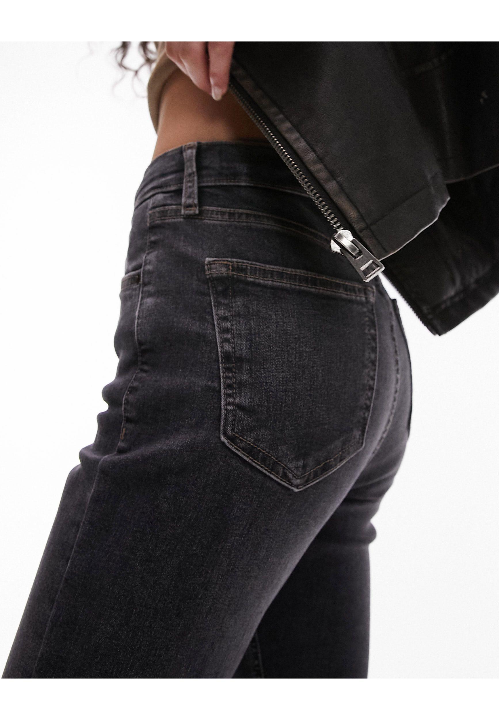 TOPSHOP Jamie Jeans in Black | Lyst