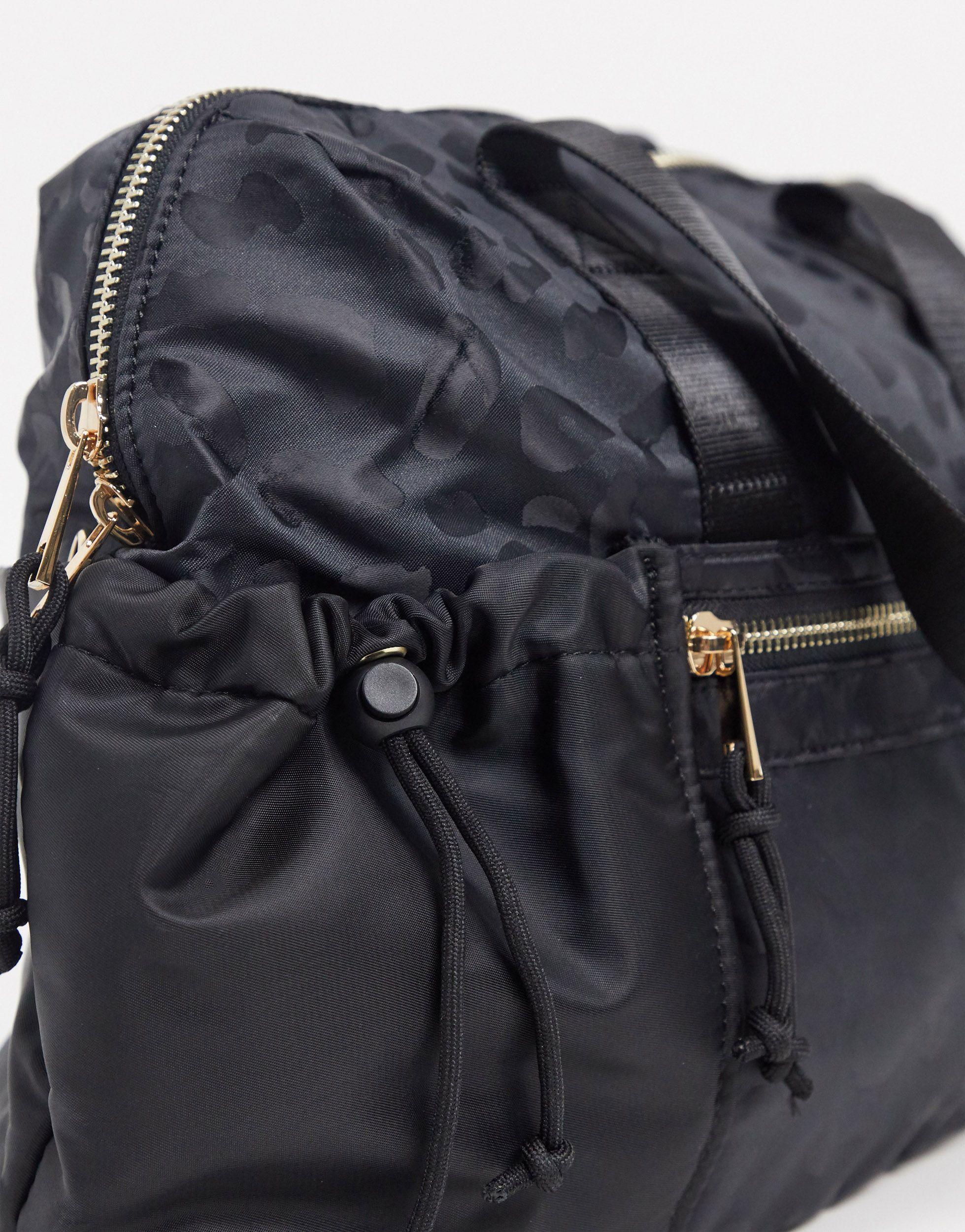 black leopard print bag