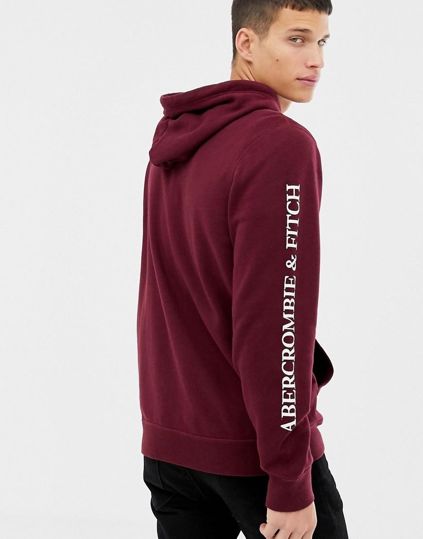 abercrombie and fitch red hoodie
