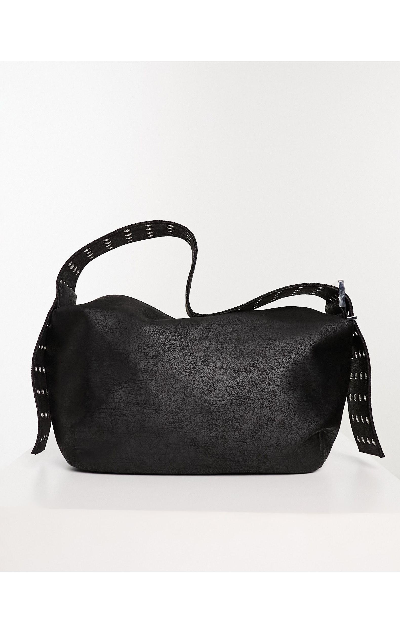 Weekday Eyelet Strap Handbag in Black | Lyst