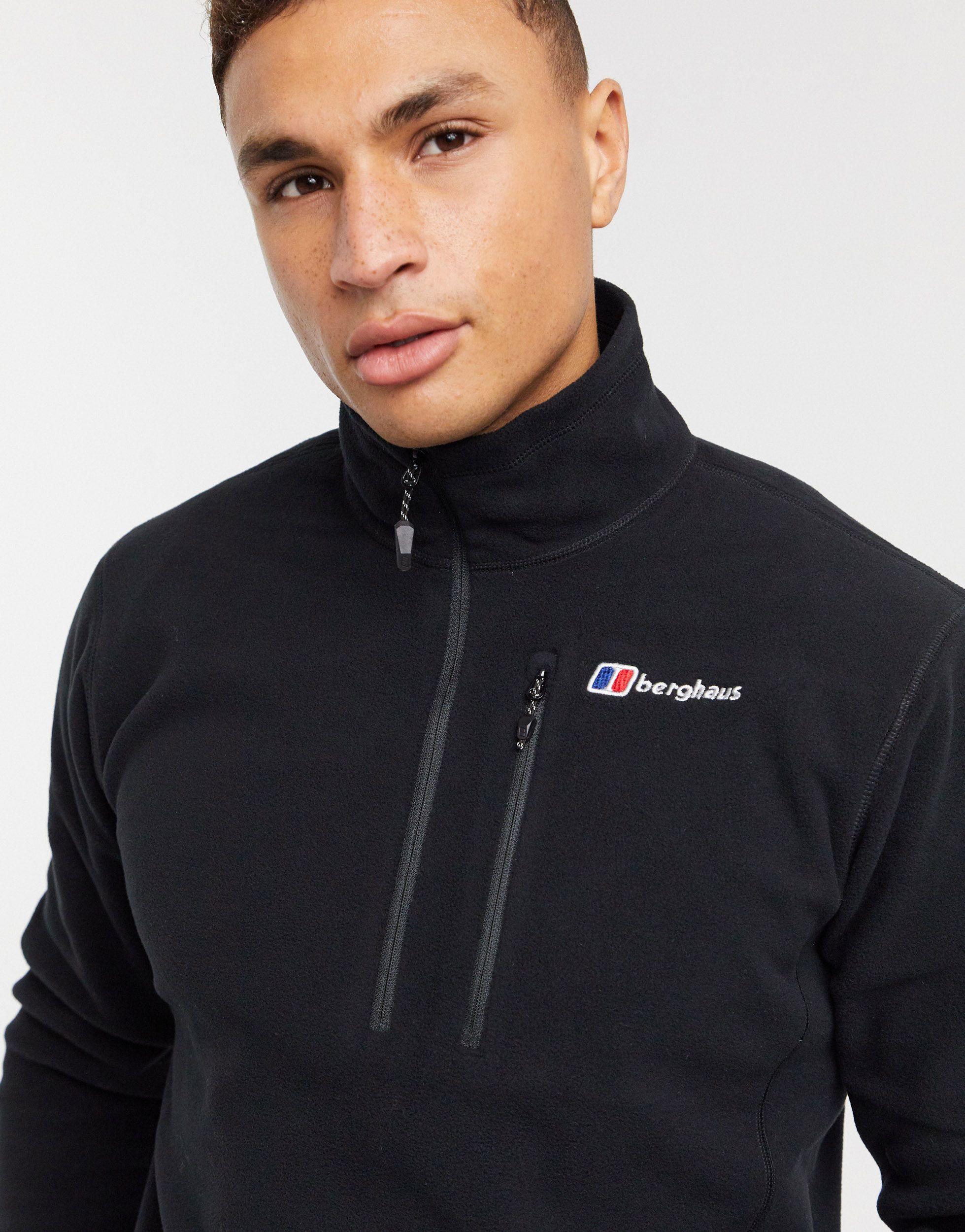 Berghaus Prism 1/4 Zip Fleece in Black 