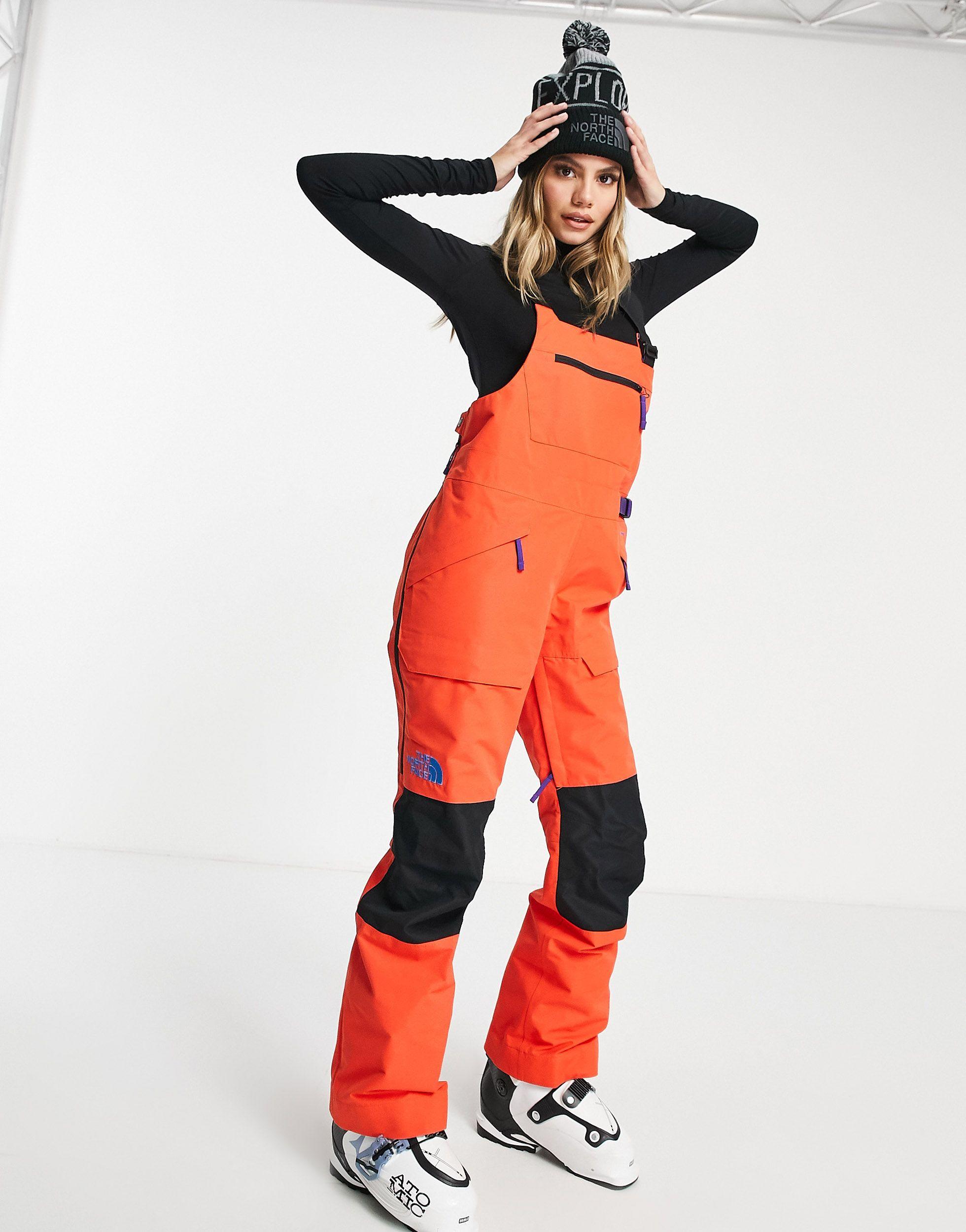 The North Face Team Kit Ski Bib in Red | Lyst Canada