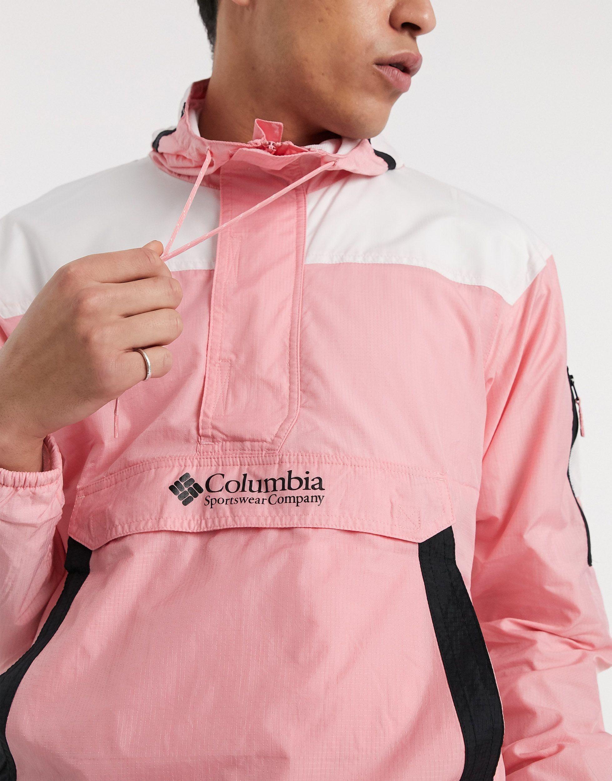 Columbia hotsell pink windbreaker