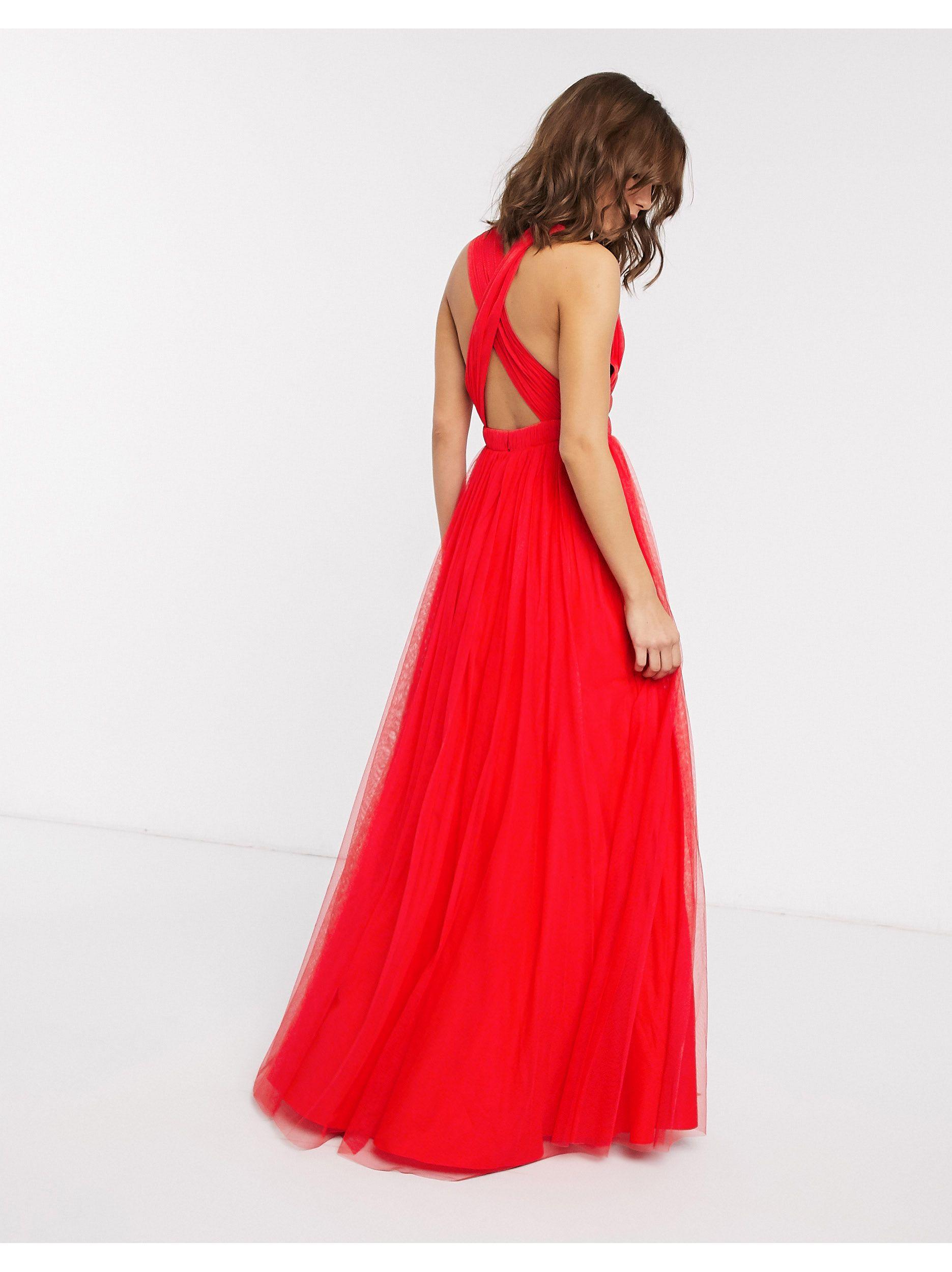 grecian plunge maxi dress