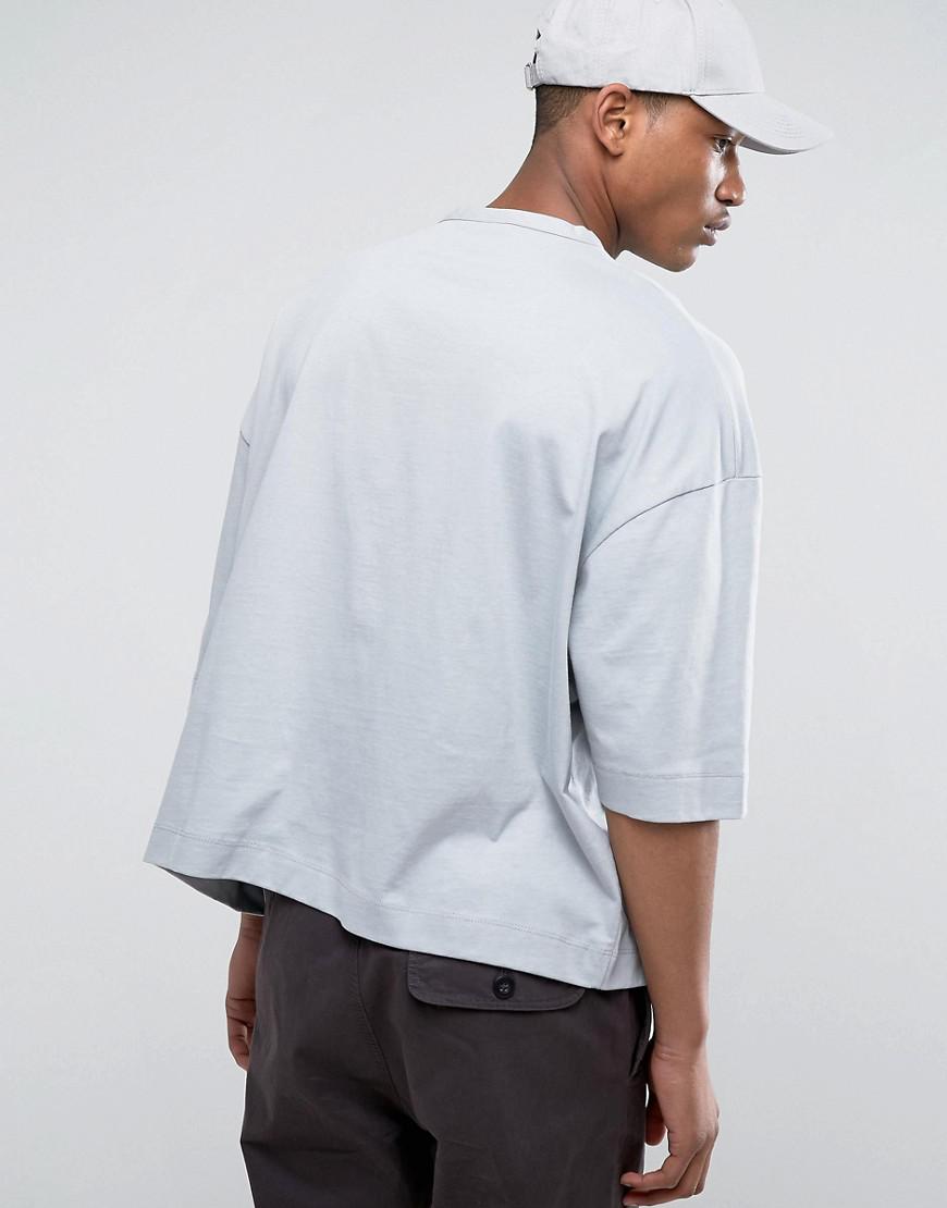 ASOS Super Oversized Boxy T-shirt In Heavyweight in Gray for Men | Lyst
