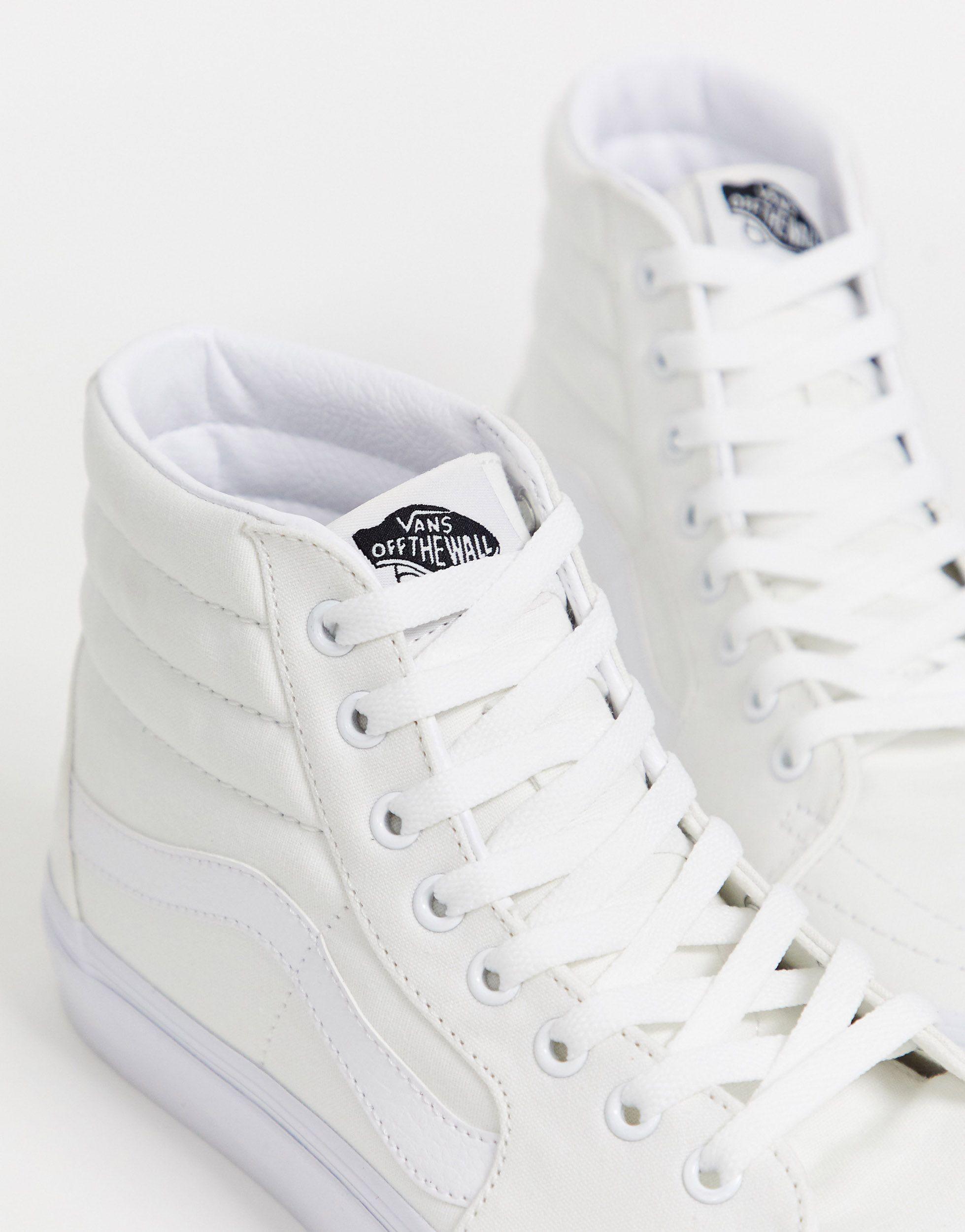 vans white high