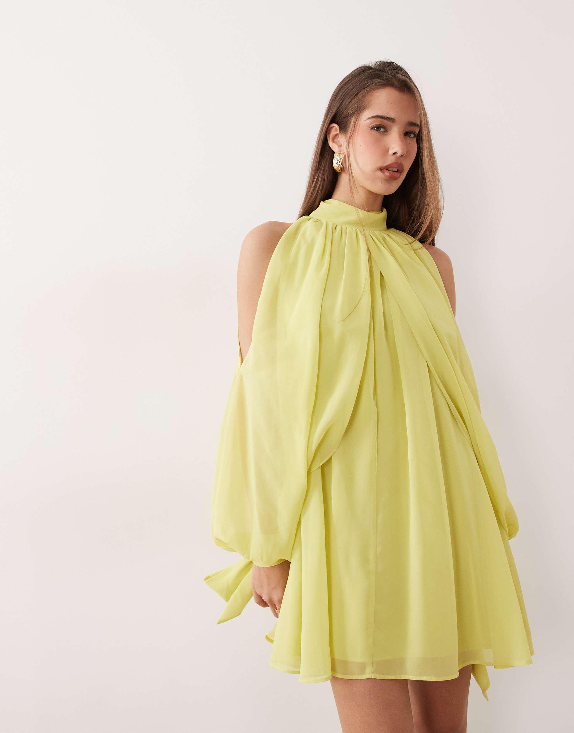 sachin and babi light blue dress Yellow Maxi Dresses | Yellow Maxi Sundresses & Gowns main image 0