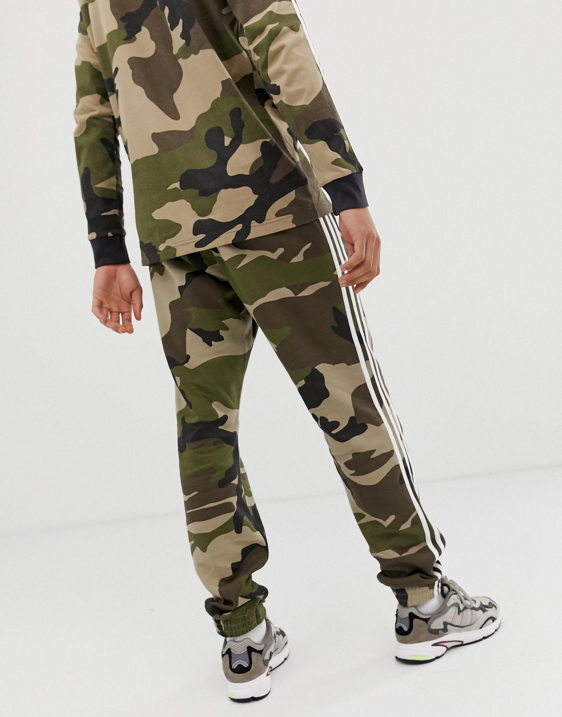 adidas Originals Cotton Camo joggers Dv2052 in Green for Men - Lyst