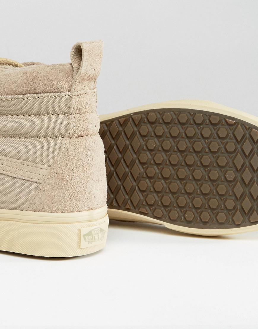 vans sk8-hi mte trainers in beige va33txlr5 vans sk8-hi mte trainers in beige va33txlr5