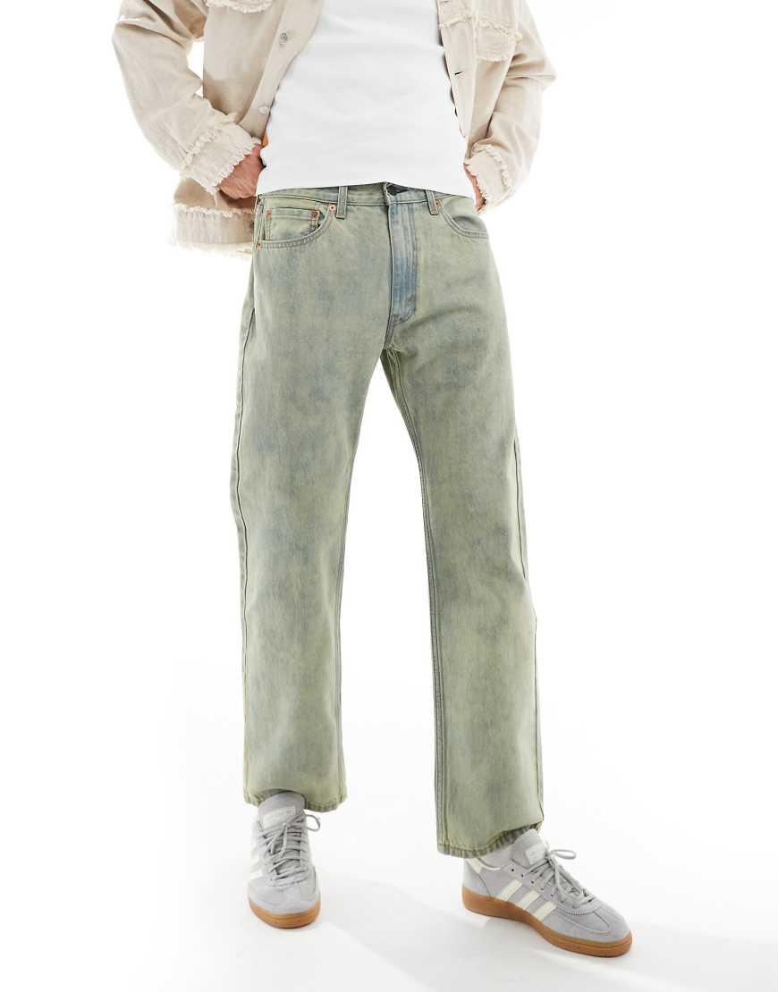 Levi's 555 '96 Relaxed Straight Fit Jeans in Green for Men Lyst UK