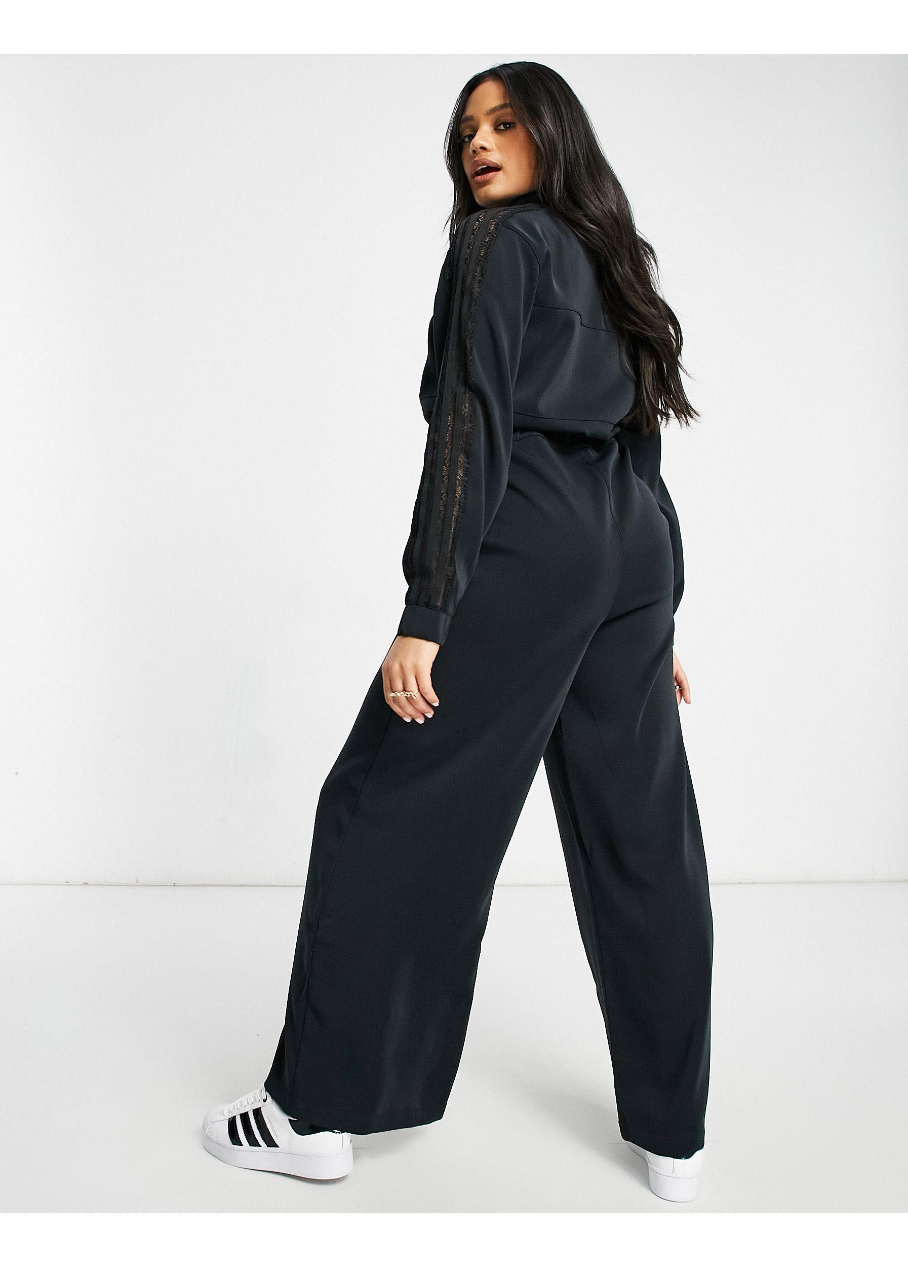 Bellista - tuta jumpsuit neraadidas Originals in Pizzo di colore Nero | Lyst