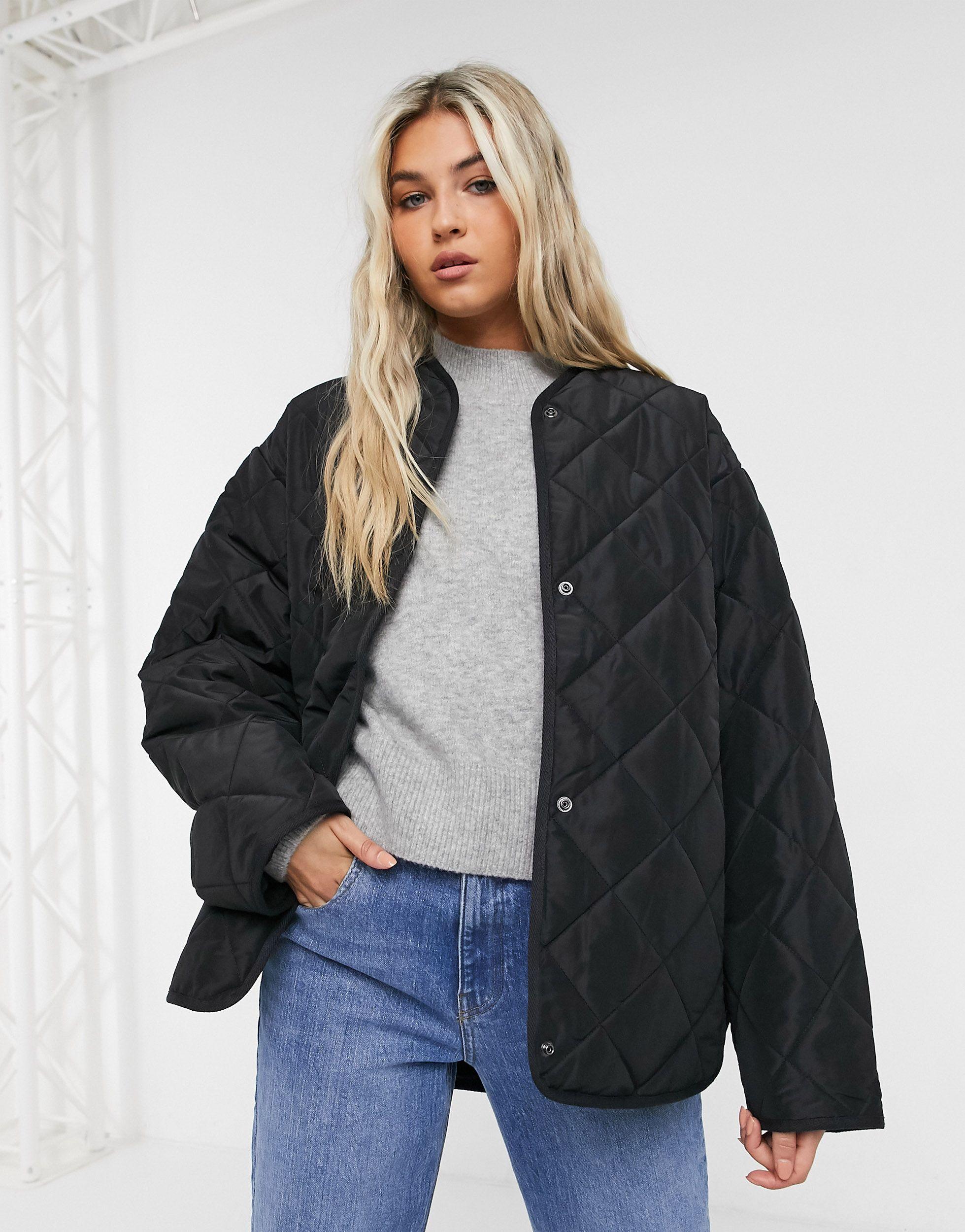 & Stories Recycled Polyester Quilted Jacket Black | Lyst Australia
