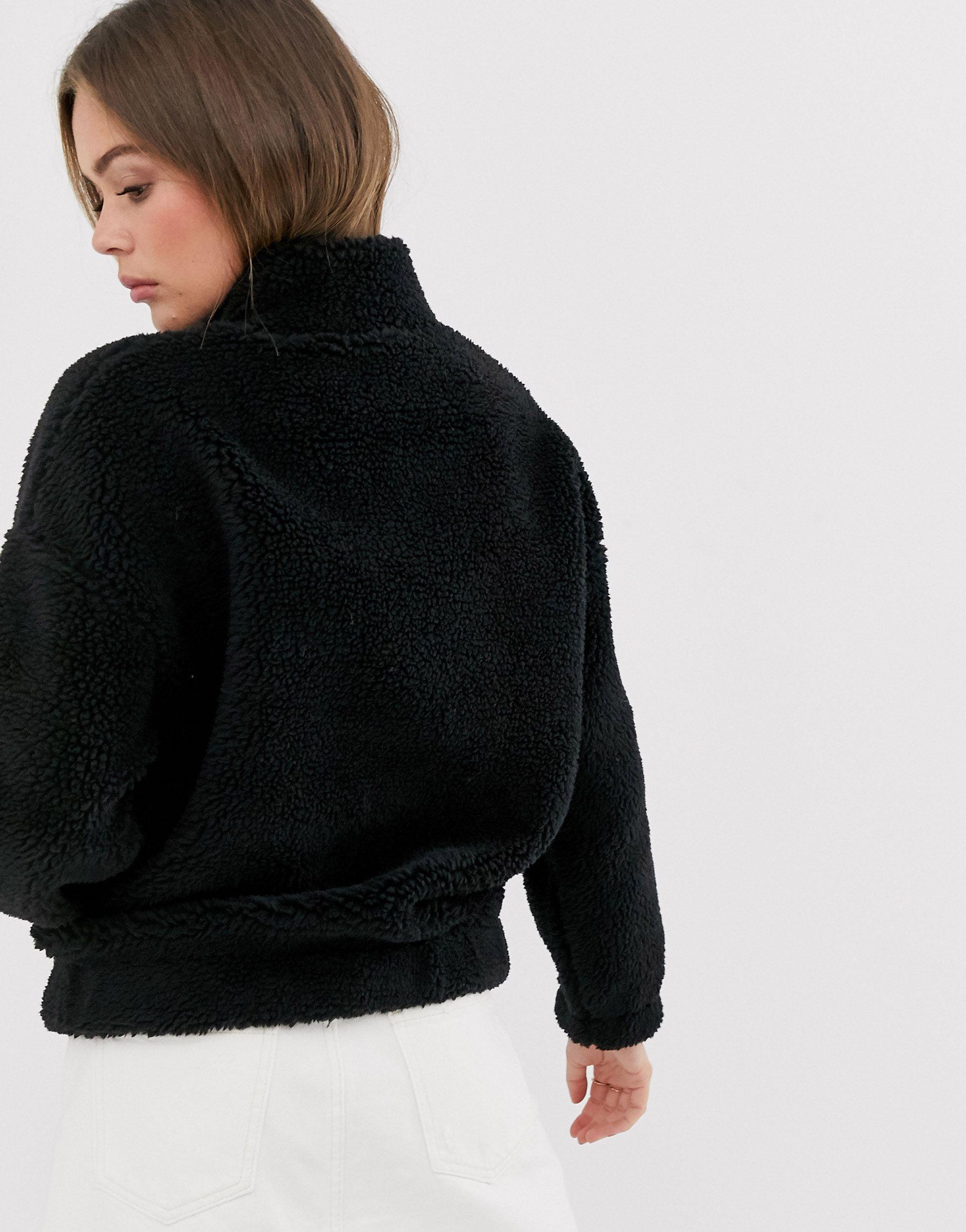 black borg zip up jacket