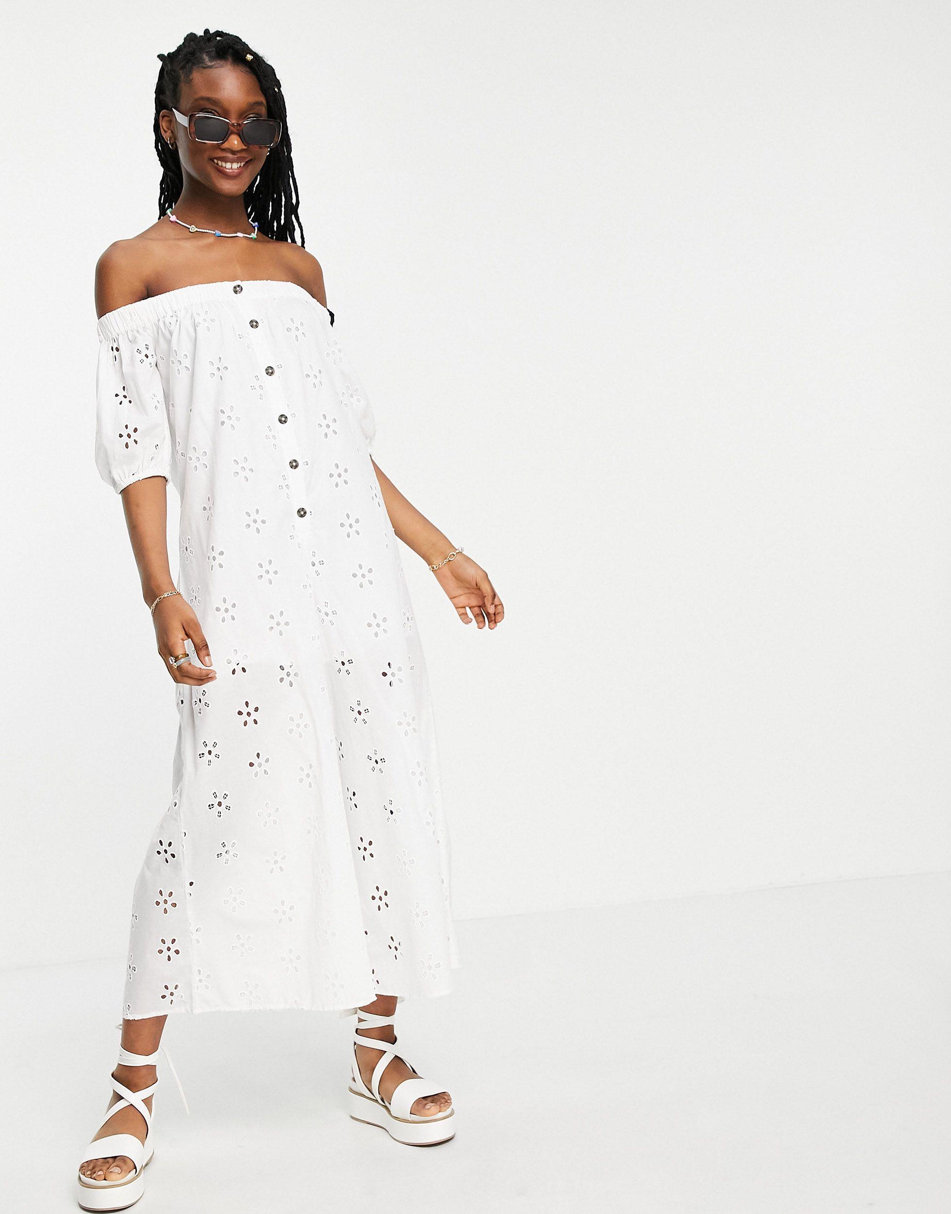 Asos off cheap shoulder jumpsuit