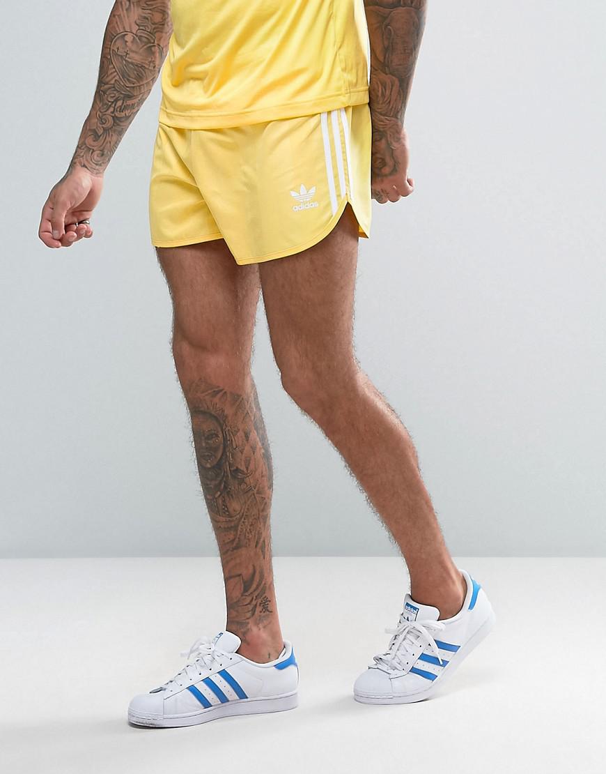adidas Originals Synthetic Retro Shorts In Yellow Cf5302 for Men - Lyst