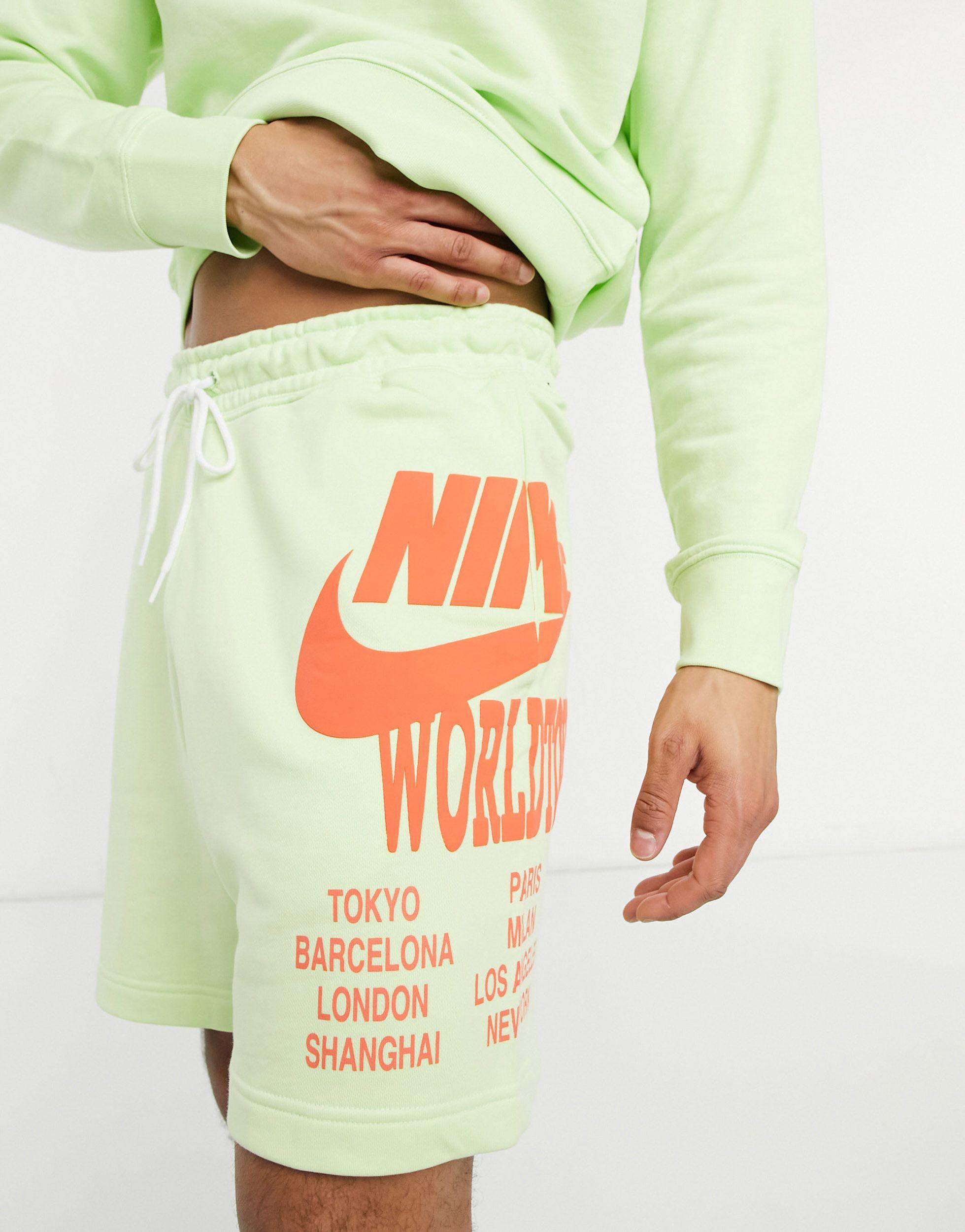 Shorts color con estampado gráfico world tour pack Nike de hombre | Lyst