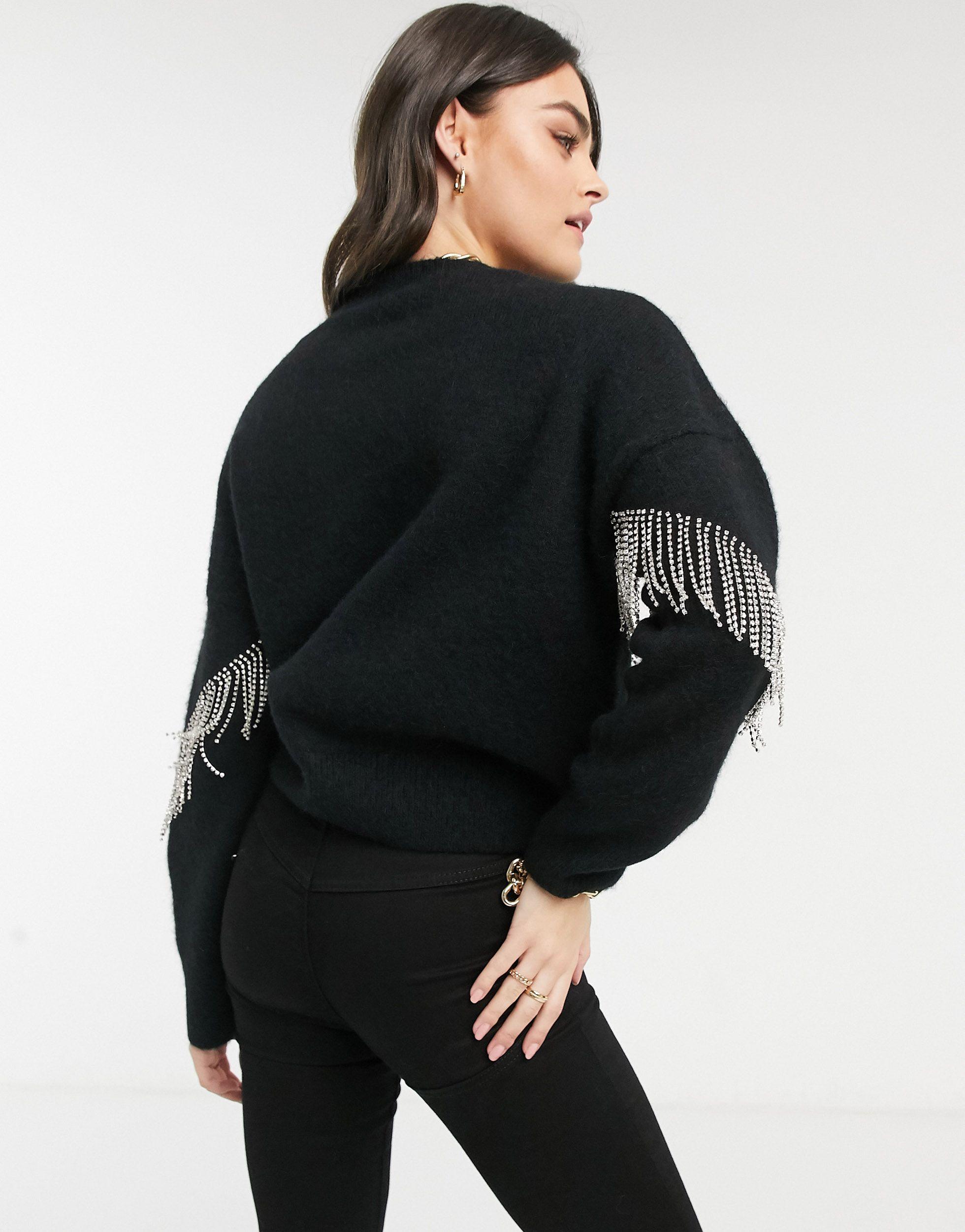 other stories fringe sweater