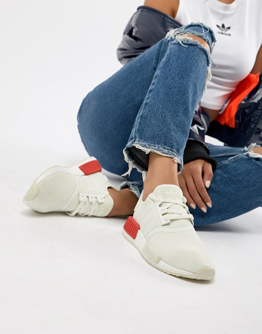 adidas originals nmd r1 trainers in white