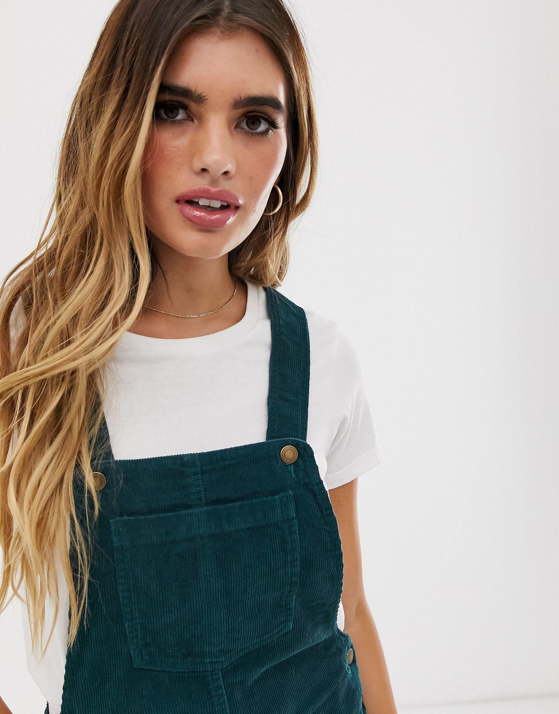 Brave Soul Corduroy Alexa Dungaree 
